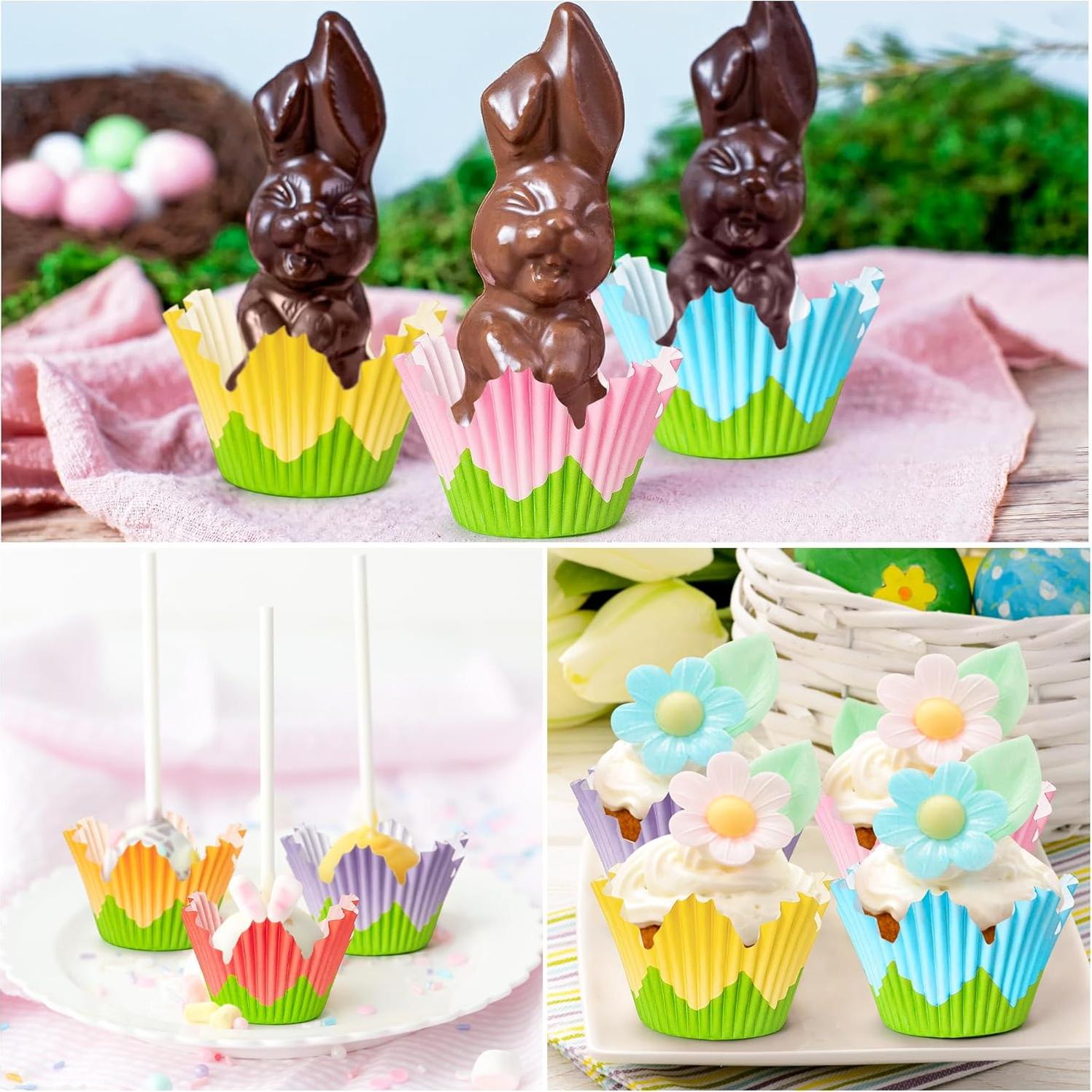Forros para Cupcake COcnny - 300 Piezas en 6 Estilos Florales