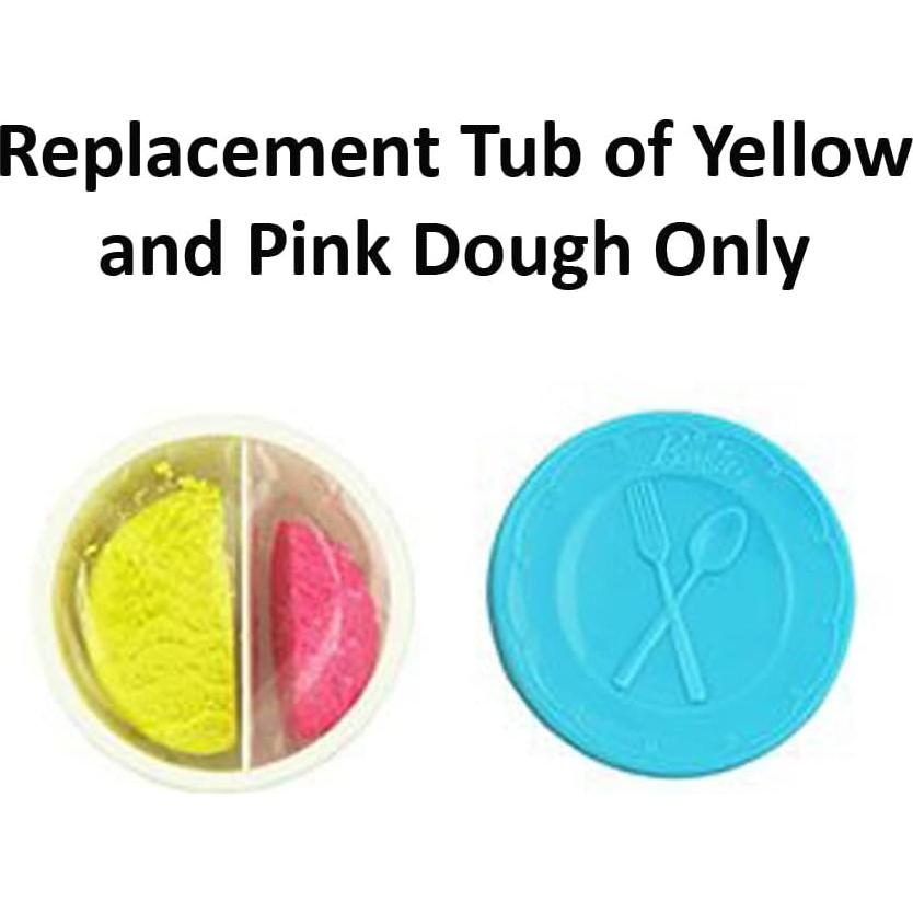 Tubo de Repuesto de Masa Amarilla y Rosa Barbie Chef DMC31/DMC36