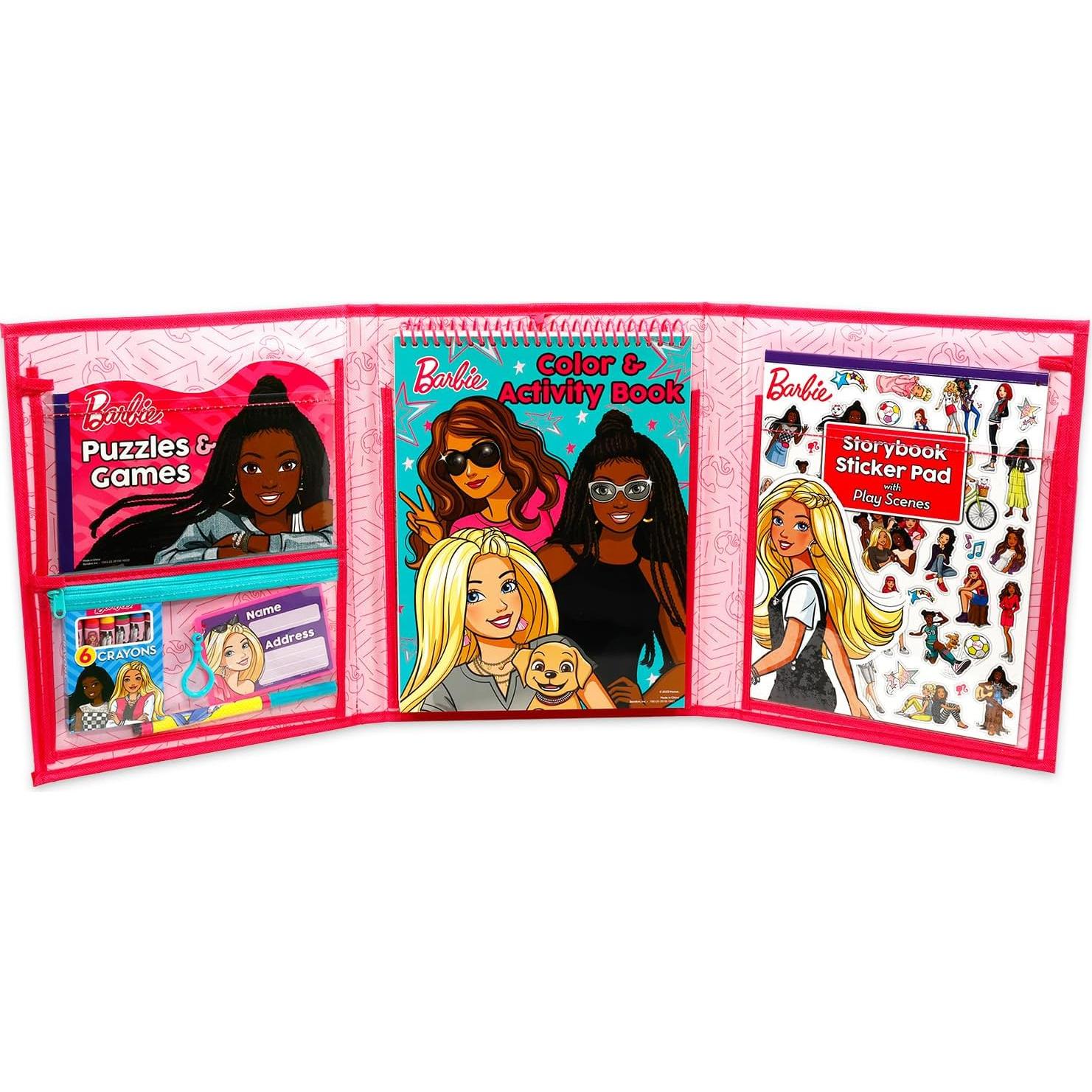 Conjunto de Actividades Barbie - Kit de Manualidades y Colorear
