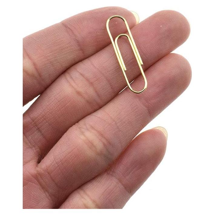 Clips de Papel Pesados HAHIYO 28 mm Oro Rosa 300 Piezas