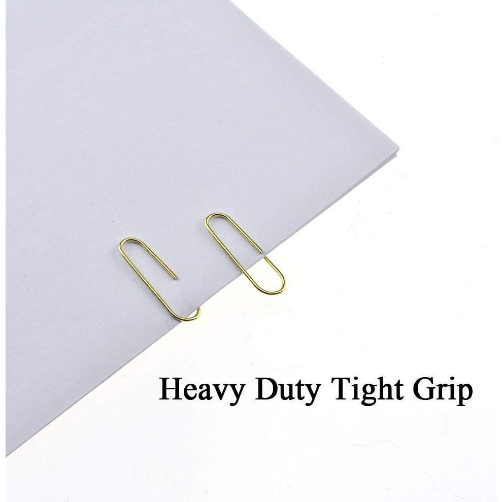 Clips de Papel Pesados HAHIYO 28 mm Oro Rosa 300 Piezas