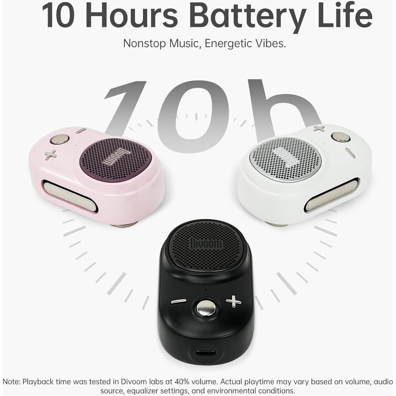 Divoom Itour-S Altavoz Bluetooth Mini Impermeable 10h