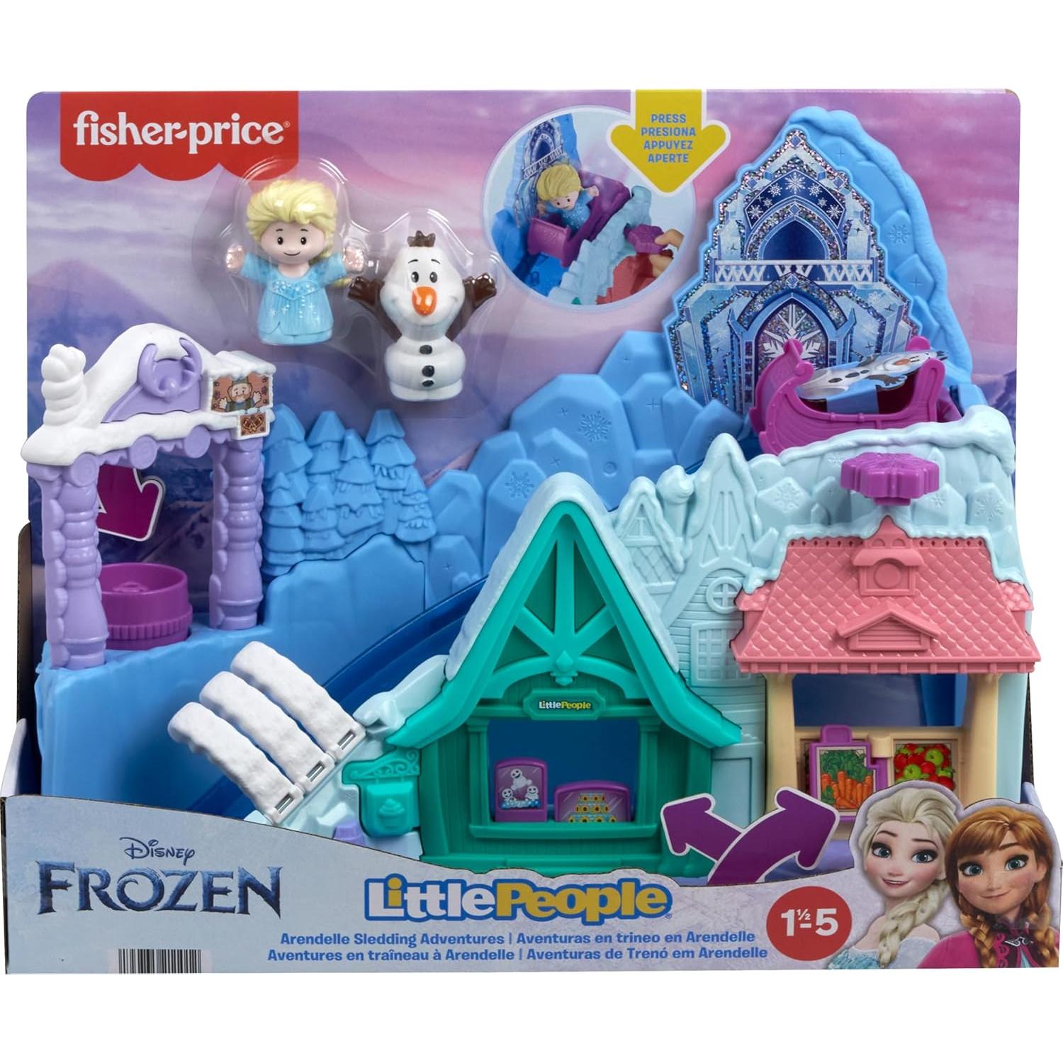 Set de Juego Fisher-Price Little People Disney Frozen Trineo