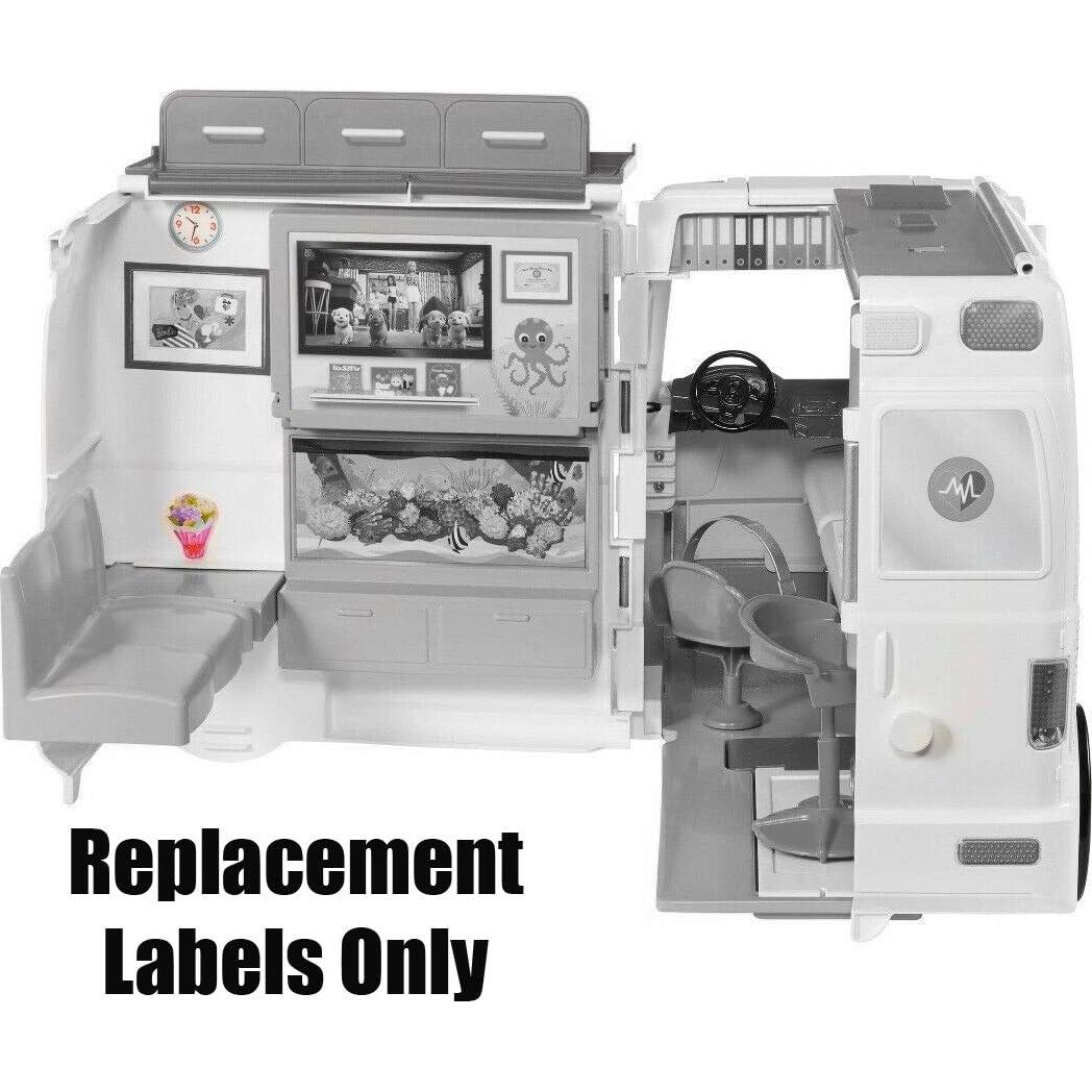 Etiquetas de Reemplazo Barbie FRM19 para Clínica de Cuidado