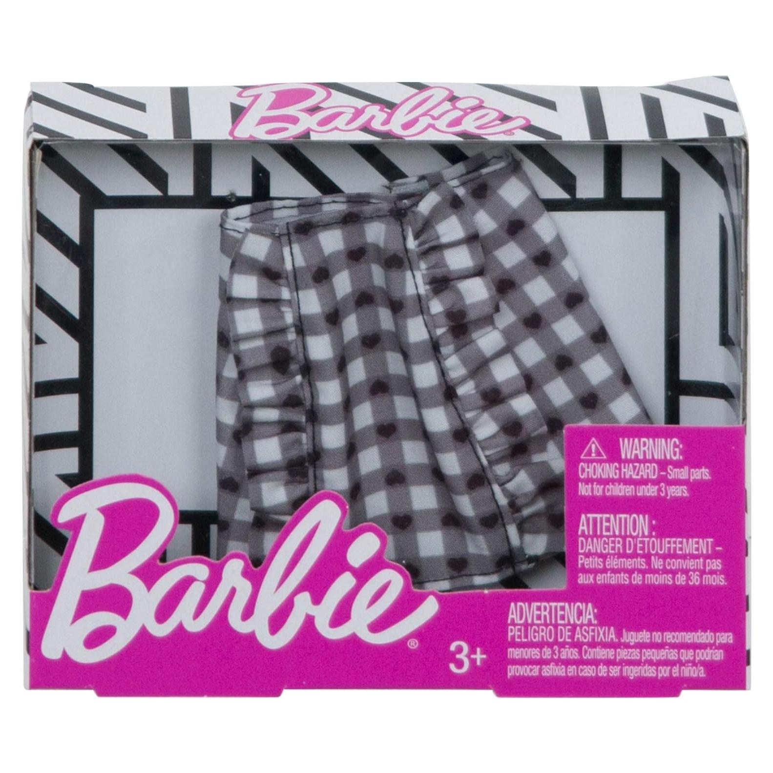 Faldita Gingham Dulce para Muñeca Barbie Mattel 9.5x11.4cm