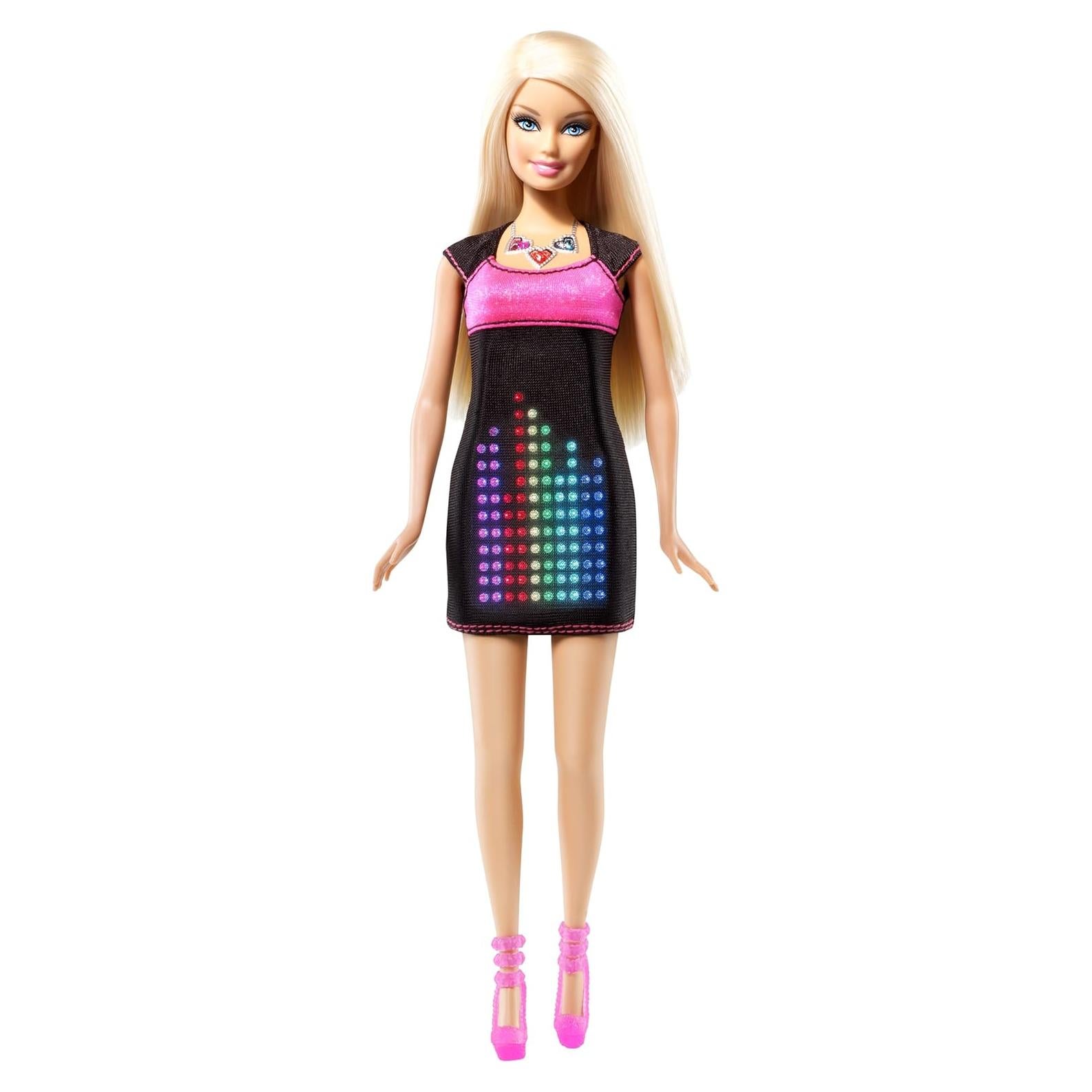 Muñeca Barbie Vestido Digital Interactivo LED 430g