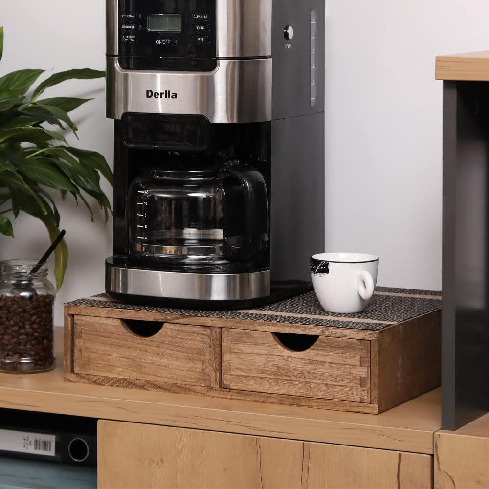 Soporte de Cajón para Cápsulas de Café DDYURI - Madera Oscura