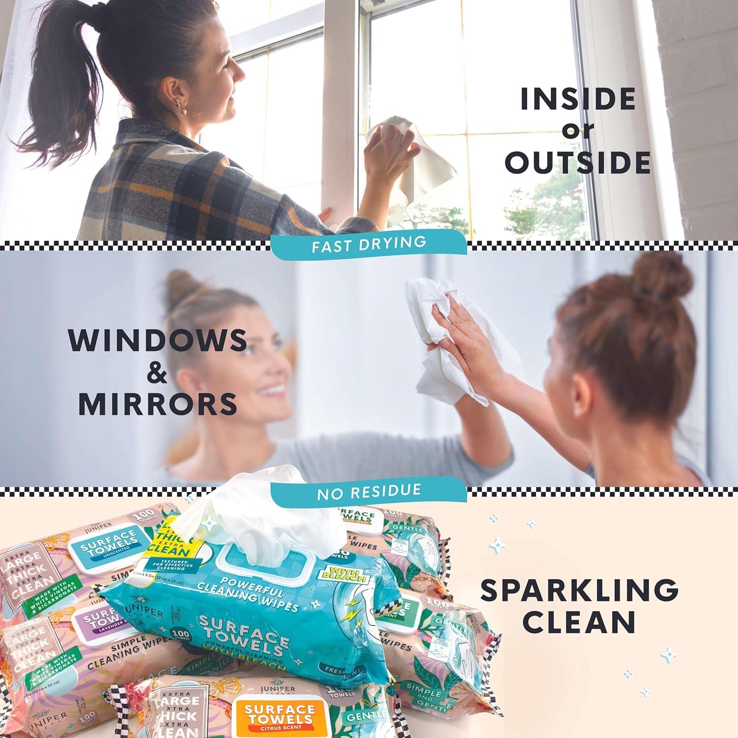 Toallitas de limpieza multiusos Juniper Clean 100 unidades cítricos