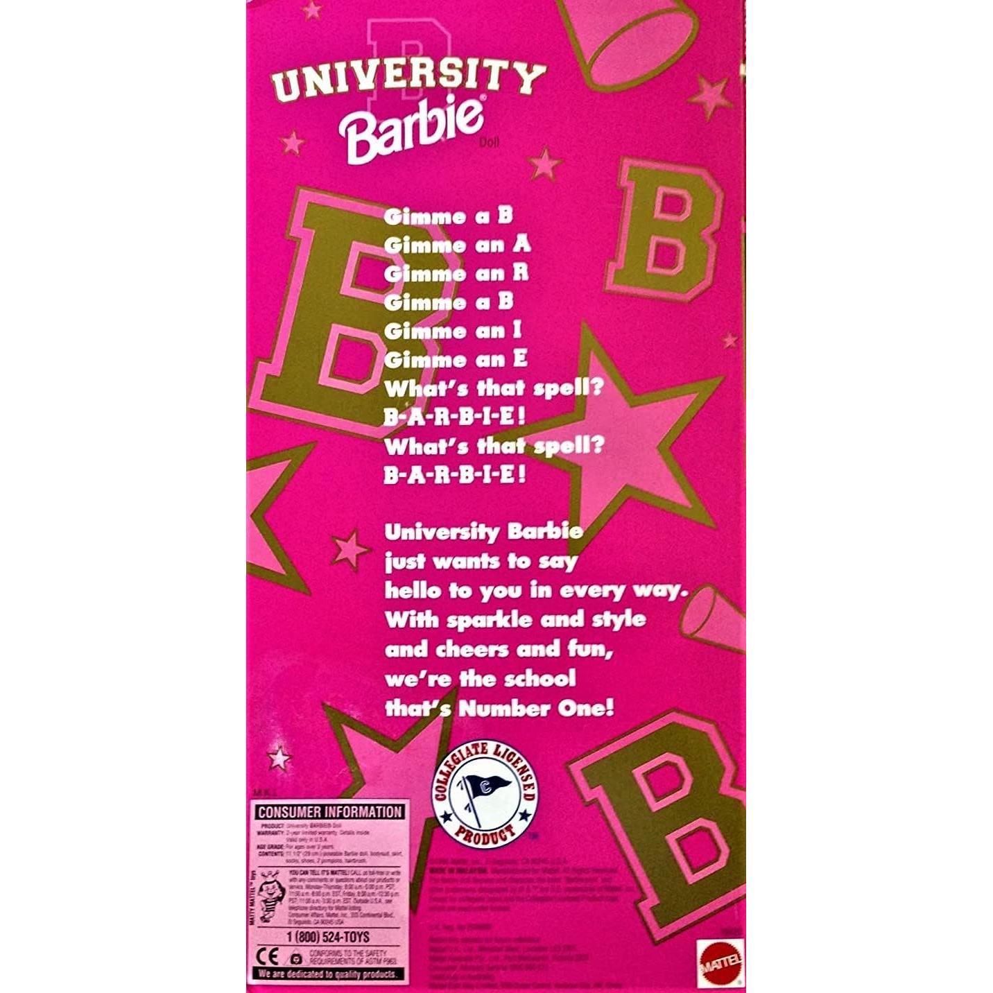 Muñeca Barbie Animadora Universidad Estatal Afroamericana