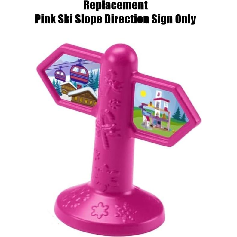 Parte de Reemplazo Fisher-Price Little People HMK85 - Señal Esquí Rosa