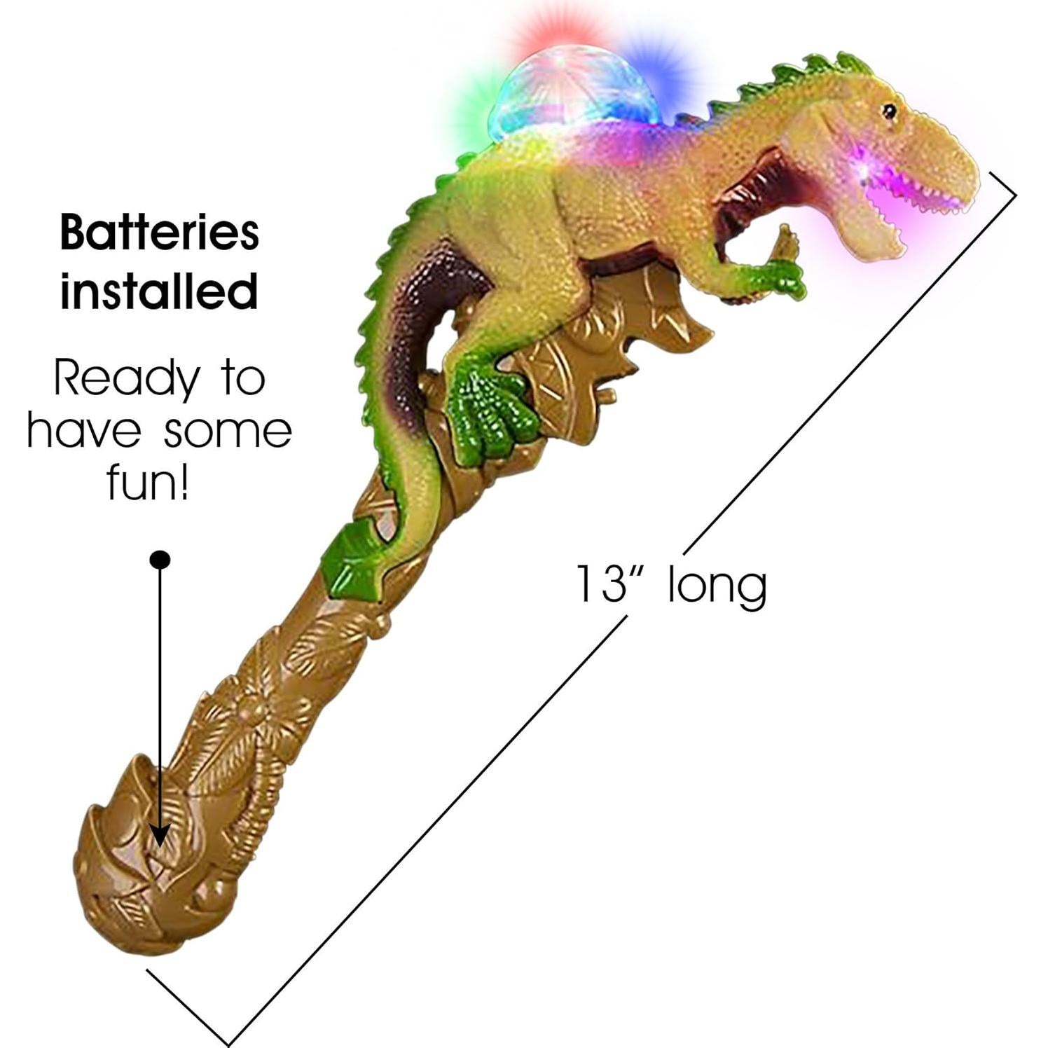 Varita LED Dinosaurio T-Rex ArtCreativity 33 cm con Sonido