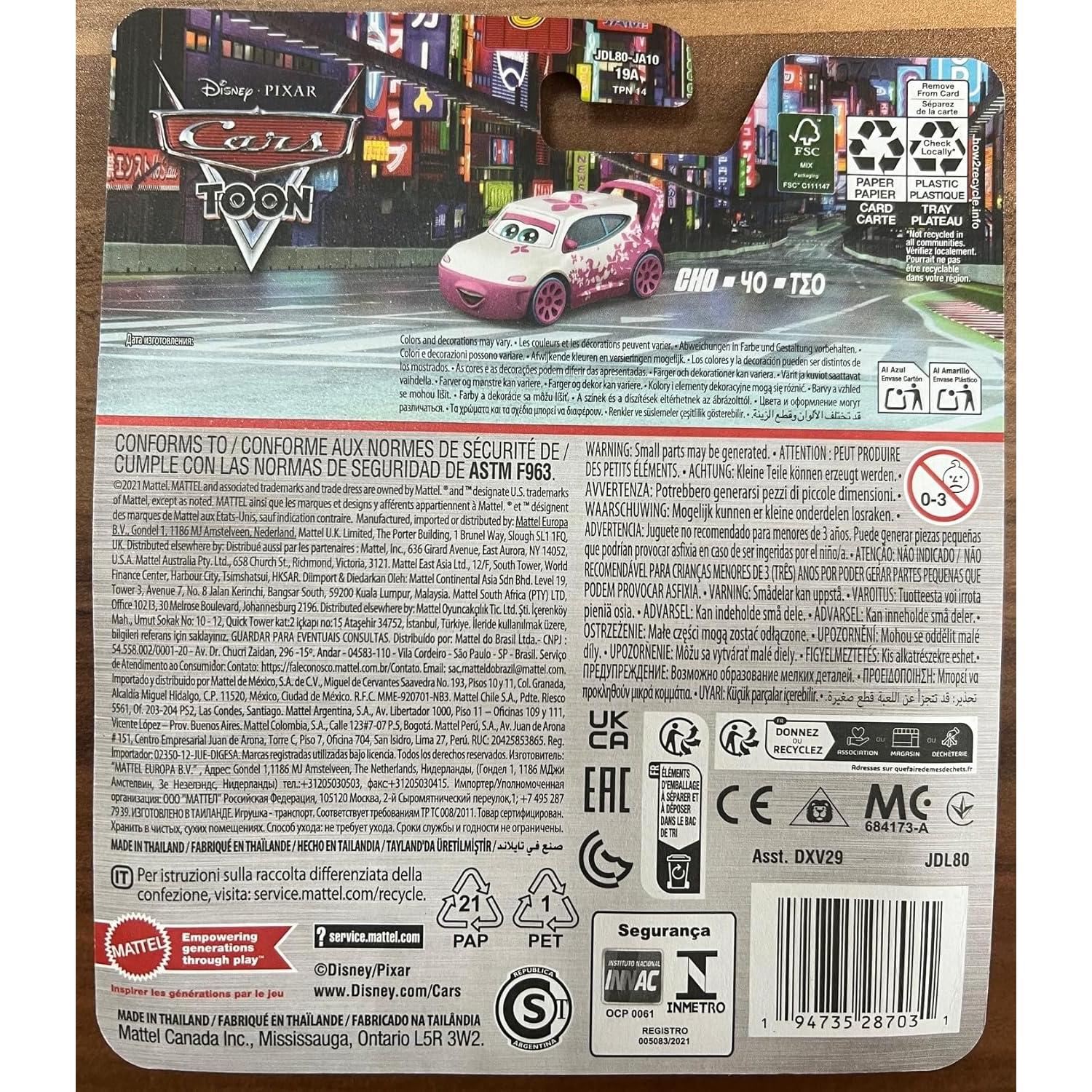 Vehículo Diecast Disney Cars Tokyo Mater 1:55 Mattel