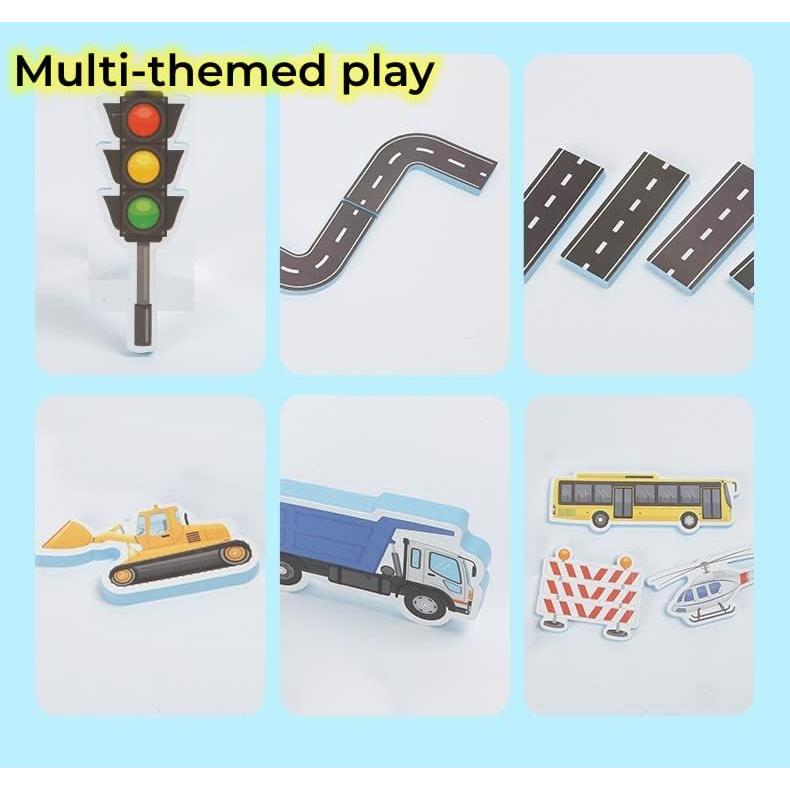 Juguetes de Baño de Espuma Seeding - 29 Piezas Vehículos