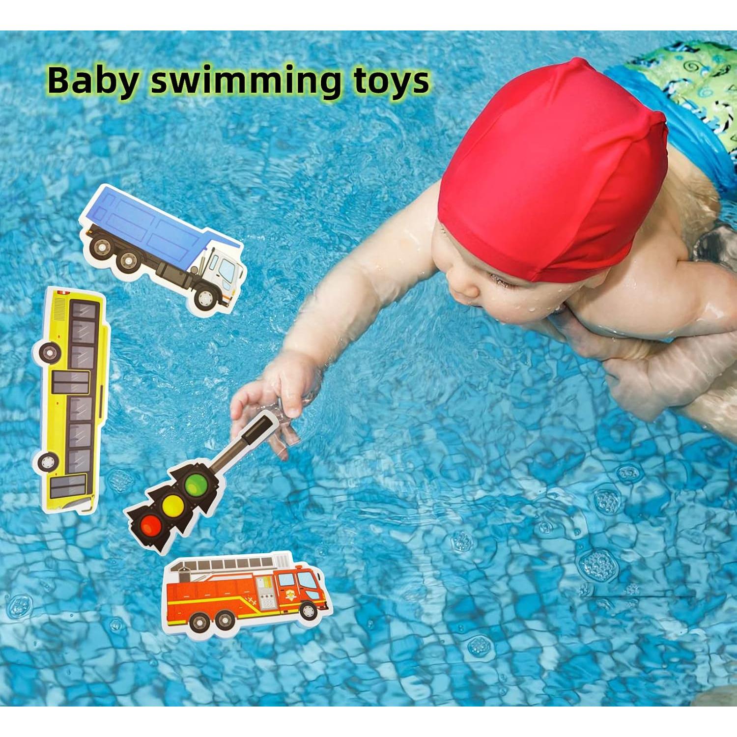 Juguetes de Baño de Espuma Seeding - 29 Piezas Vehículos