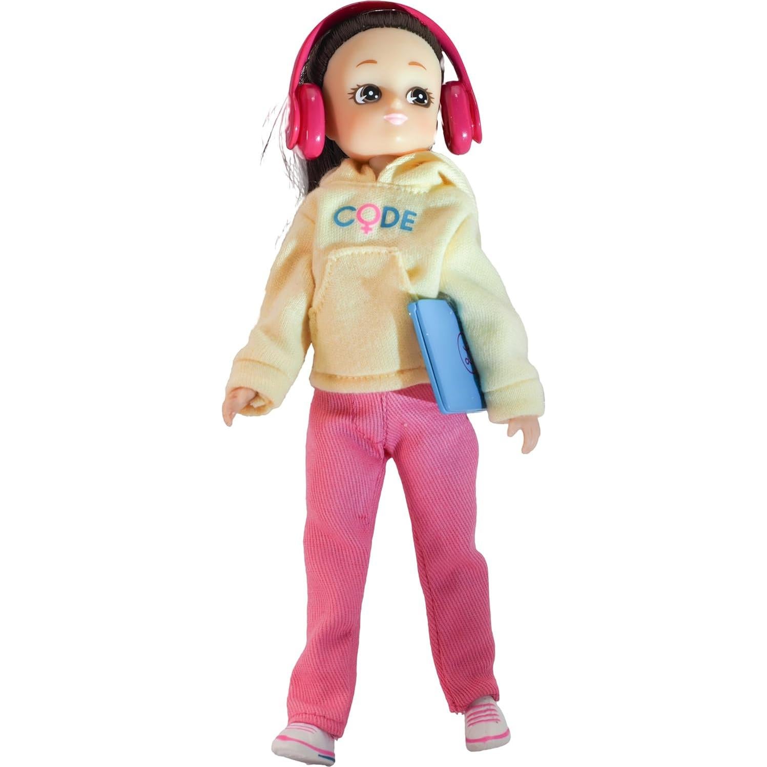 Muñeca Lottie Coder Girl con Laptop y Accesorios STEM