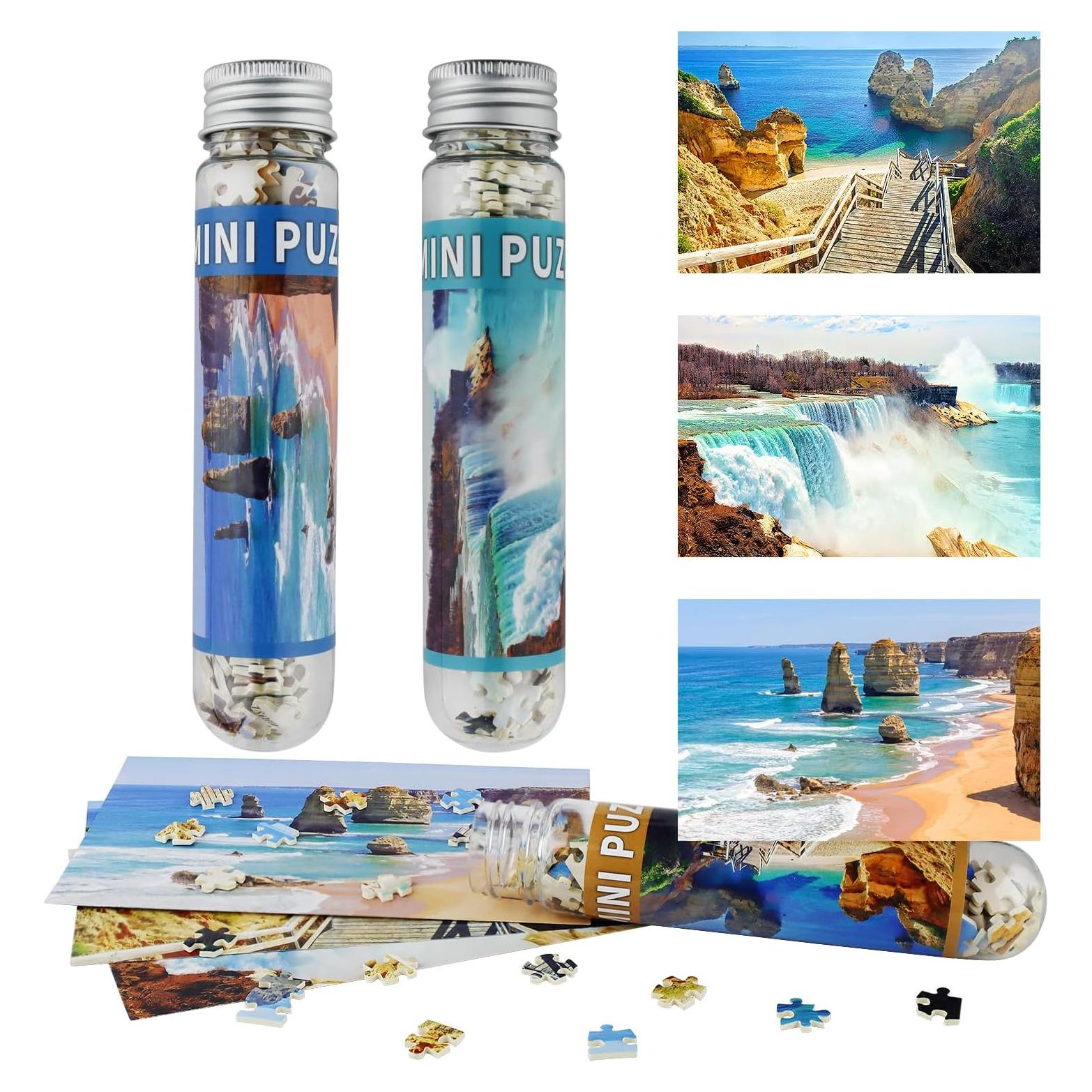 Rompecabezas Mini MISITU 150 Piezas 15x10 cm Playa Cascada