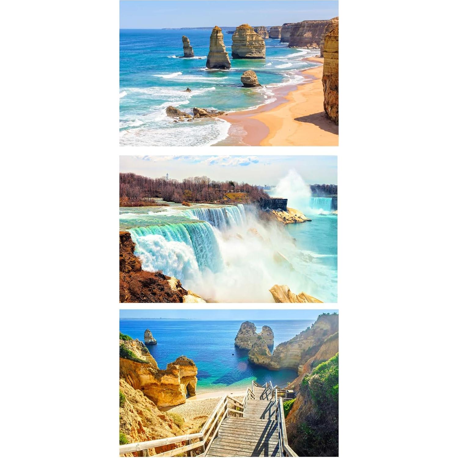 Rompecabezas Mini MISITU 150 Piezas 15x10 cm Playa Cascada