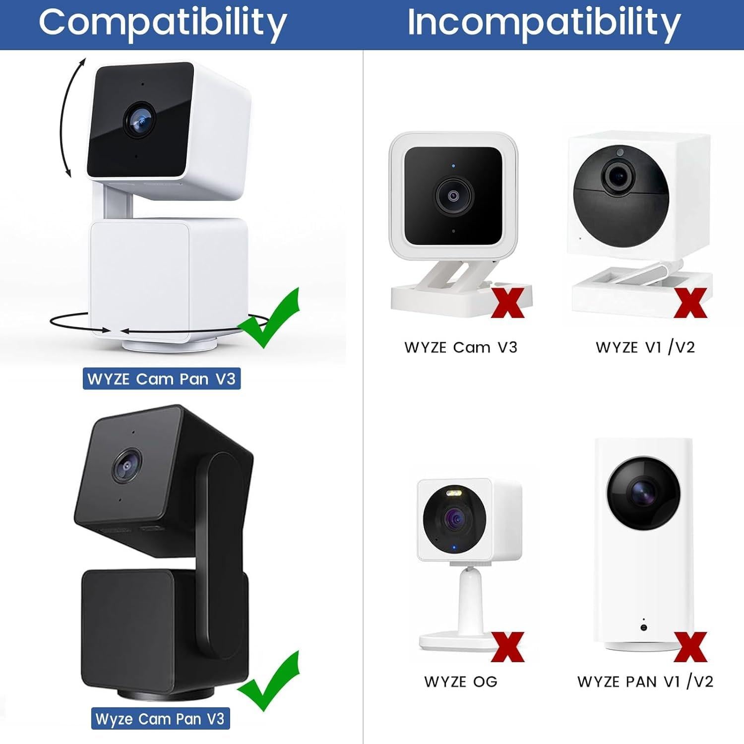 Paquete de 2 cables de 9 m para cámara WYZE Cam Pan V3