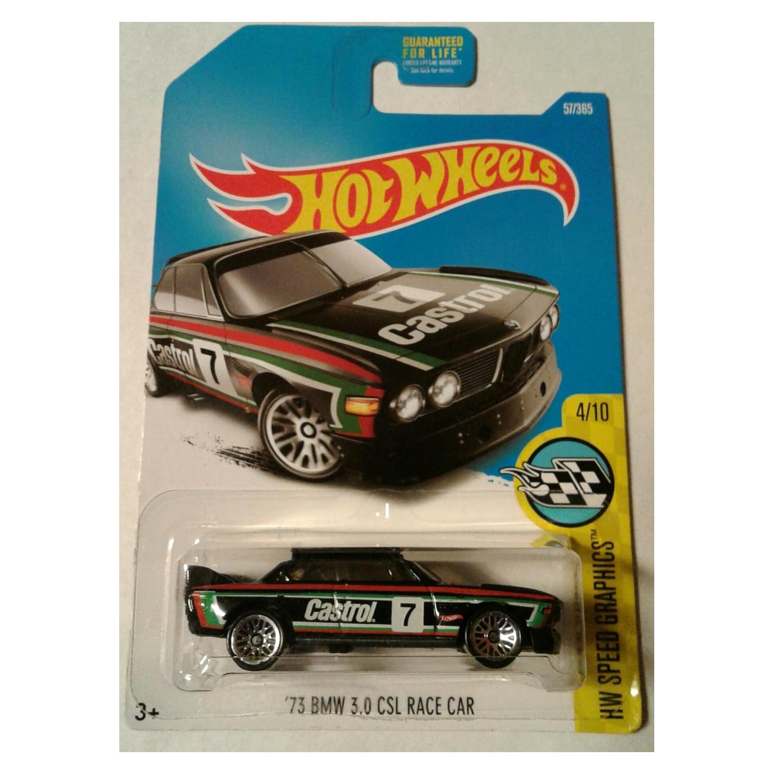 Coche de Carreras Hot Wheels '73 BMW 3.0 CSL Negro 1:64