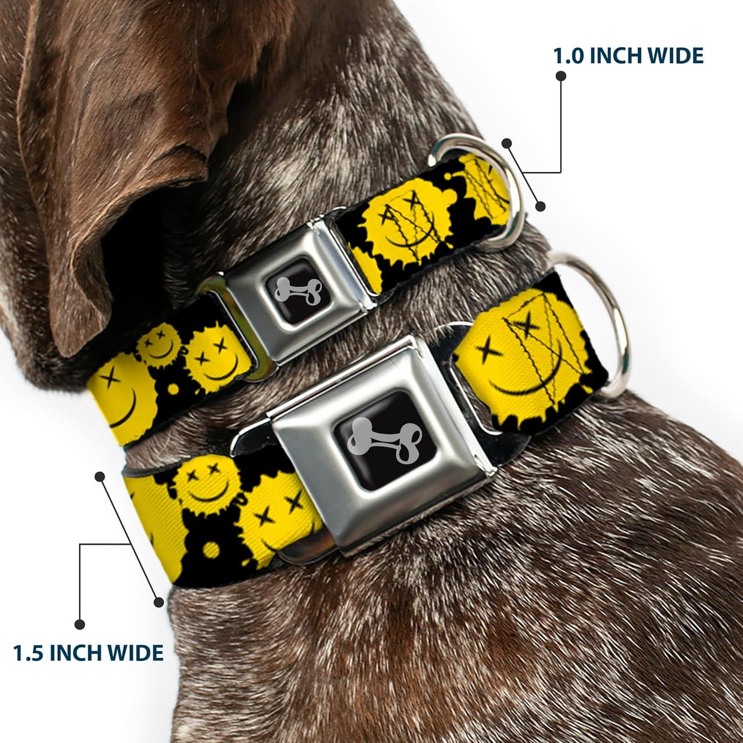 Collar para Perros Buckle-Down 24.1-33 cm con Hebilla de Seguridad