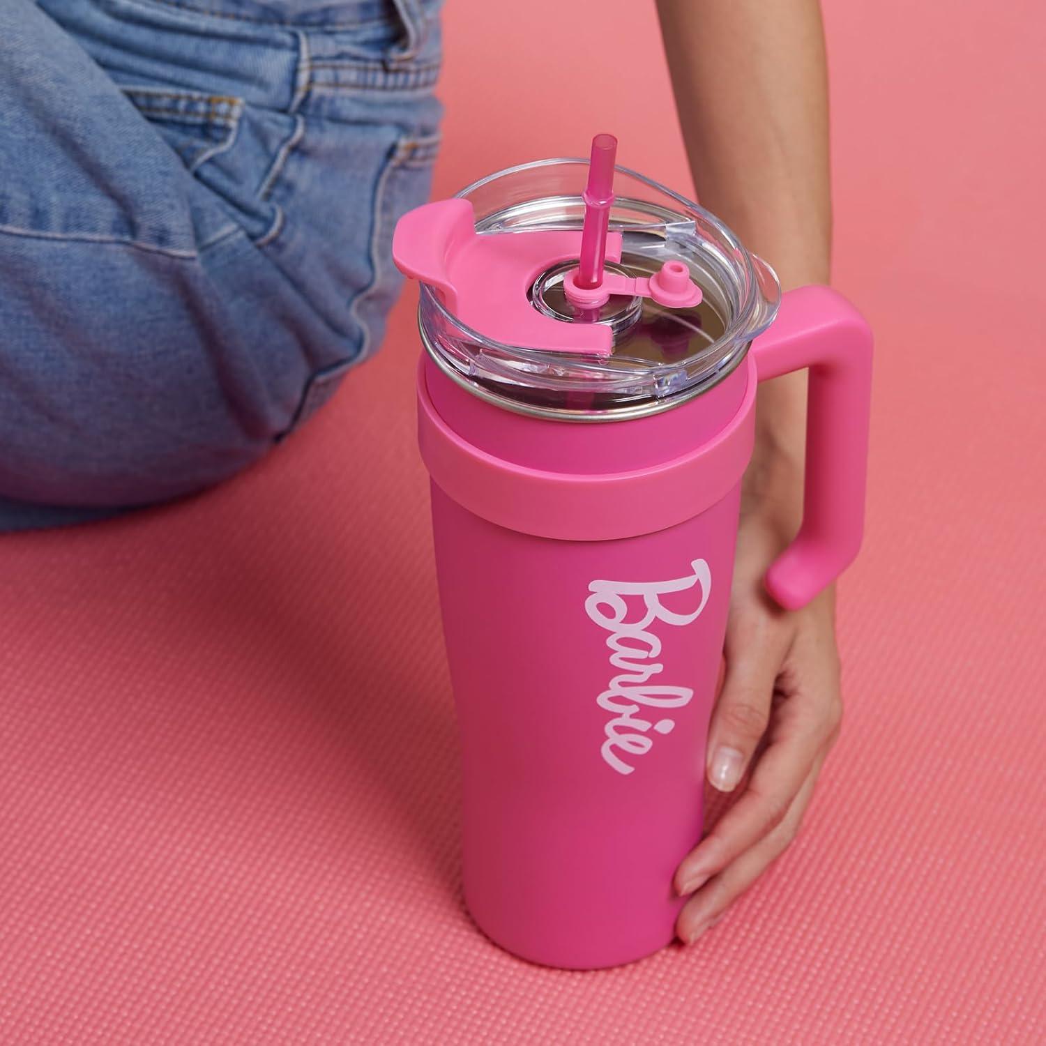 Taza de Acero Inoxidable MINISO Barbie 1600 mL Rosa
