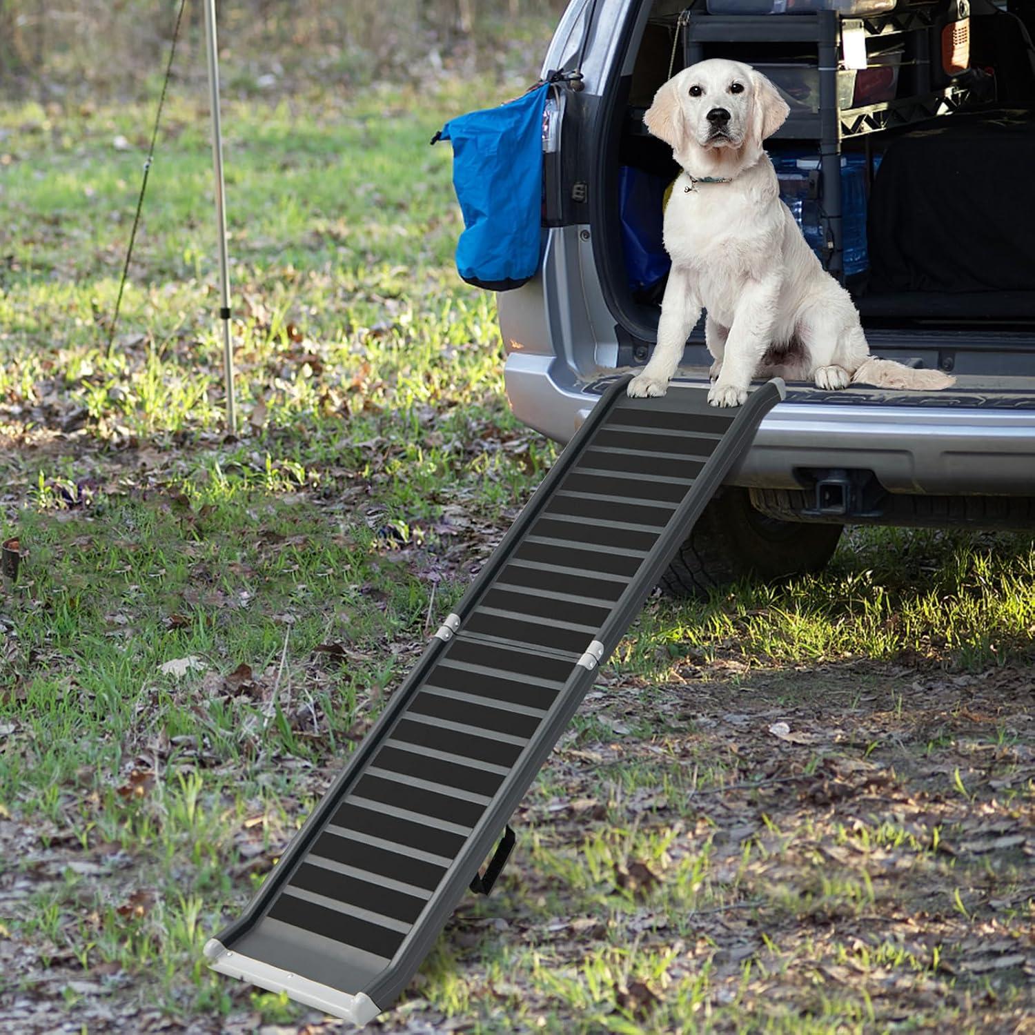 Rampa Plegable para Perros Goplus 160 cm Antideslizante 120 kg