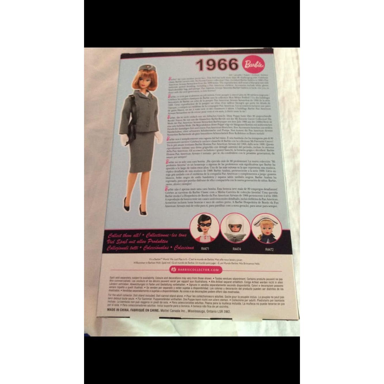 Barbie Coleccionista 1966 Azafata Pan American Airways