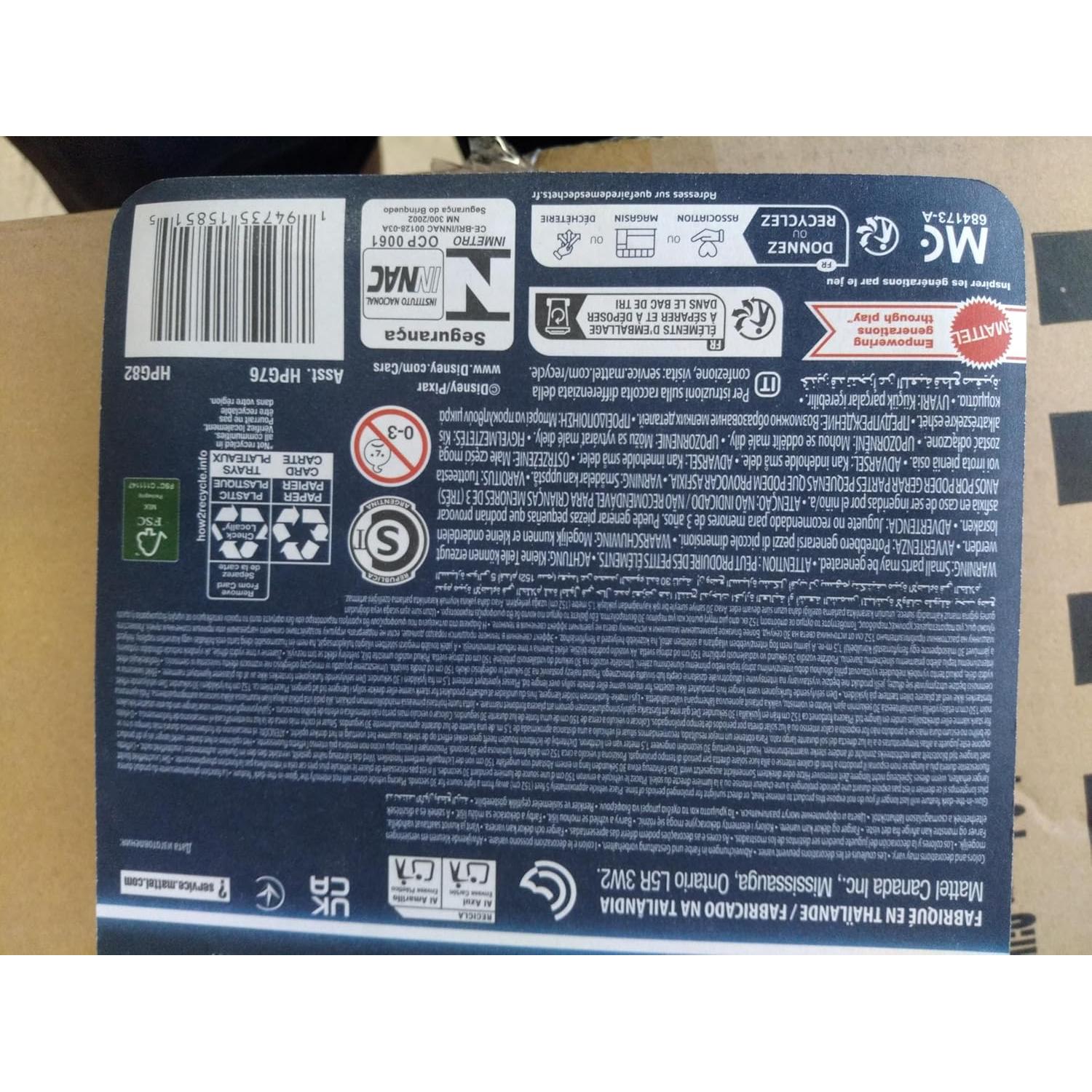 Vehículo de Juguete Jackson Storm Glow Racer Mattel 5x15x22cm