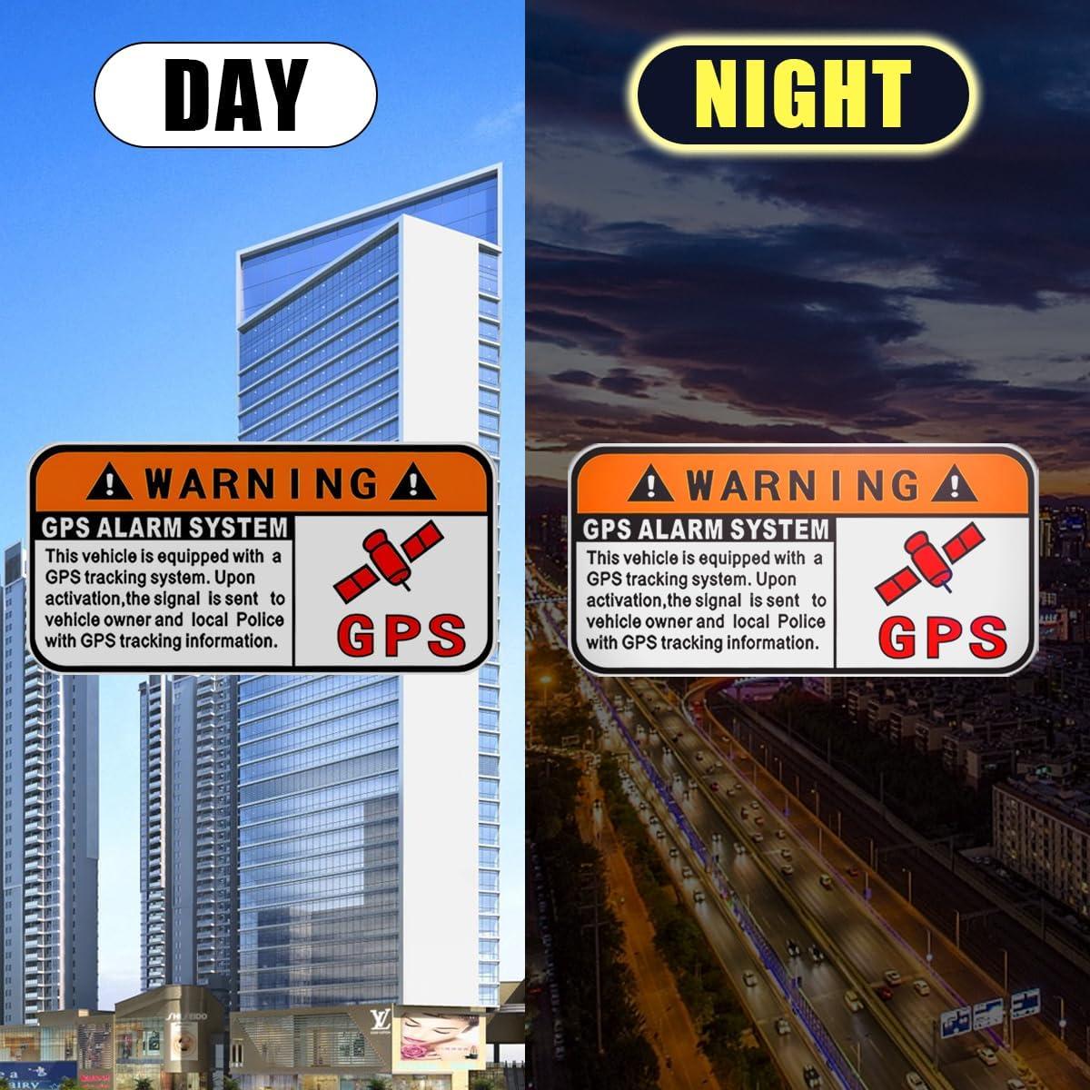 Calcomanías de Advertencia para Autos Osilly 3 Piezas Naranja