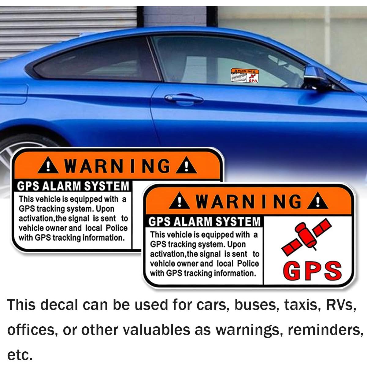 Calcomanías de Advertencia para Autos Osilly 3 Piezas Naranja