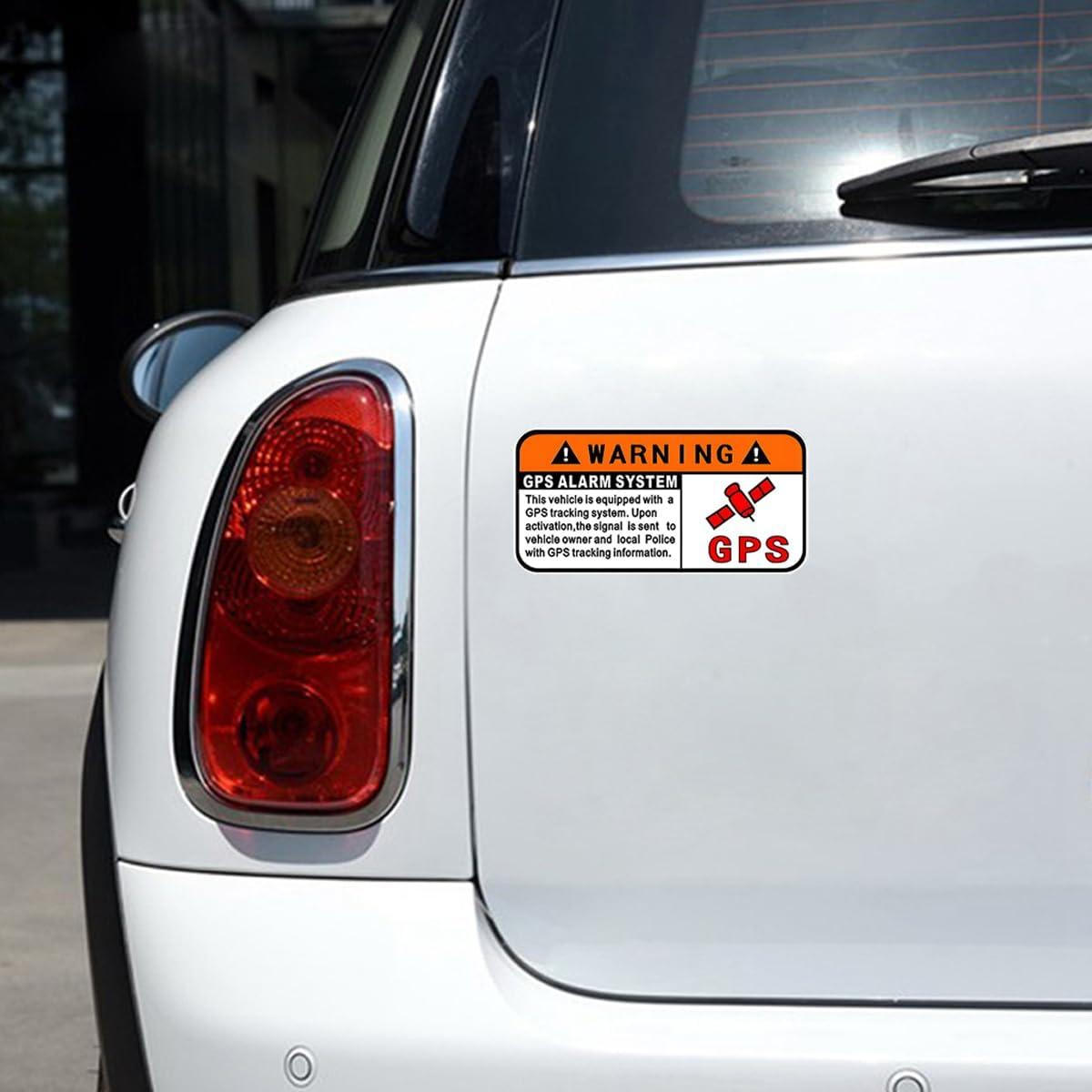 Calcomanías de Advertencia para Autos Osilly 3 Piezas Naranja