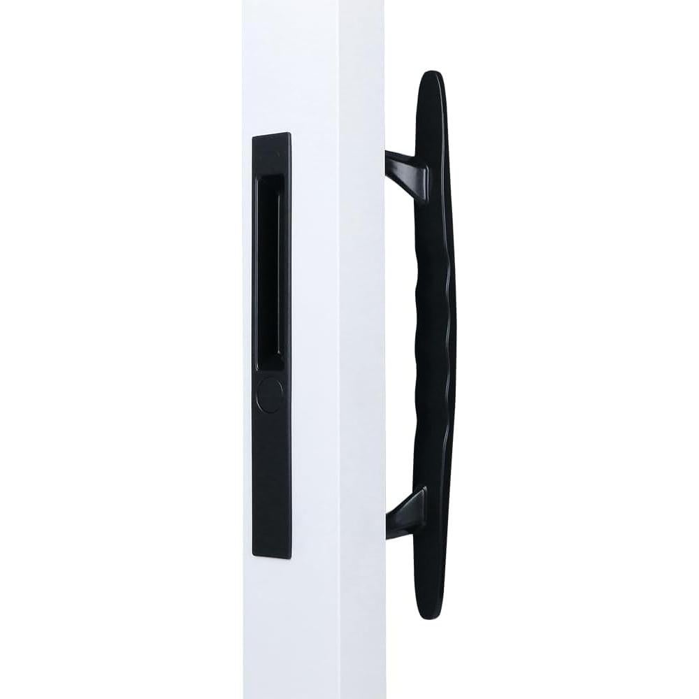 Juego de Manija de Cerradura para Puerta Deslizante Marrón