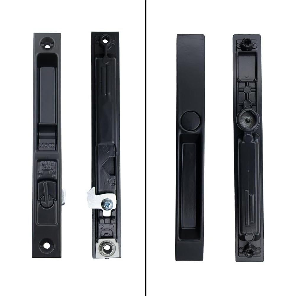 Juego de Manija de Cerradura para Puerta Deslizante Marrón