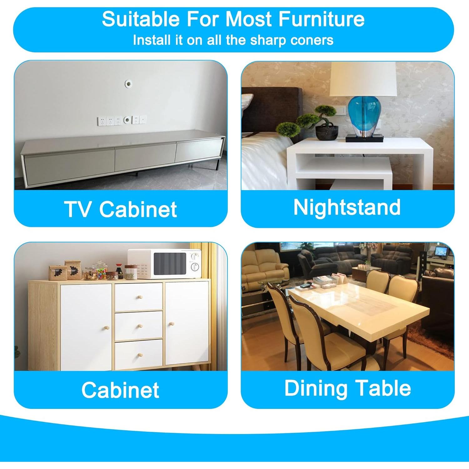 Protector de Esquinas VENGABY Pack 24 Piezas Transparente