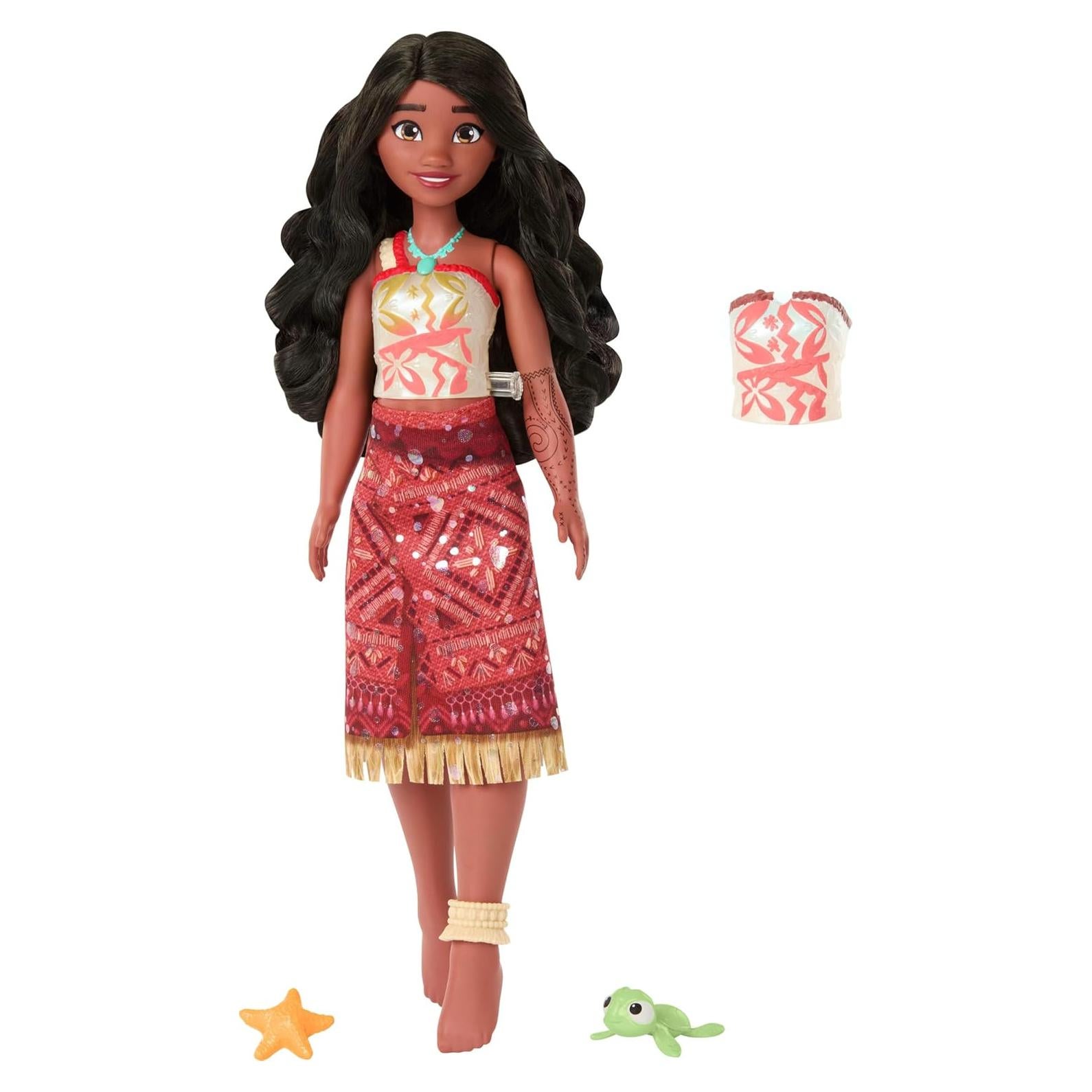 Muñeca Tautai Moana de Mattel Disney 28 cm, Cambia Color