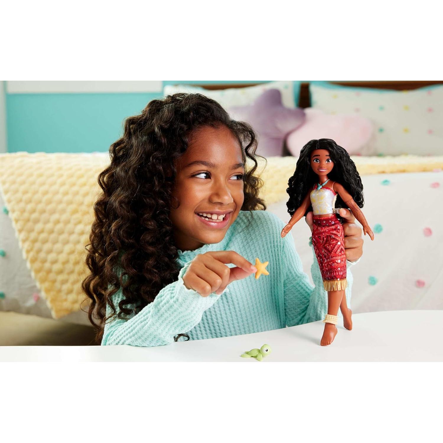 Muñeca Tautai Moana de Mattel Disney 28 cm, Cambia Color