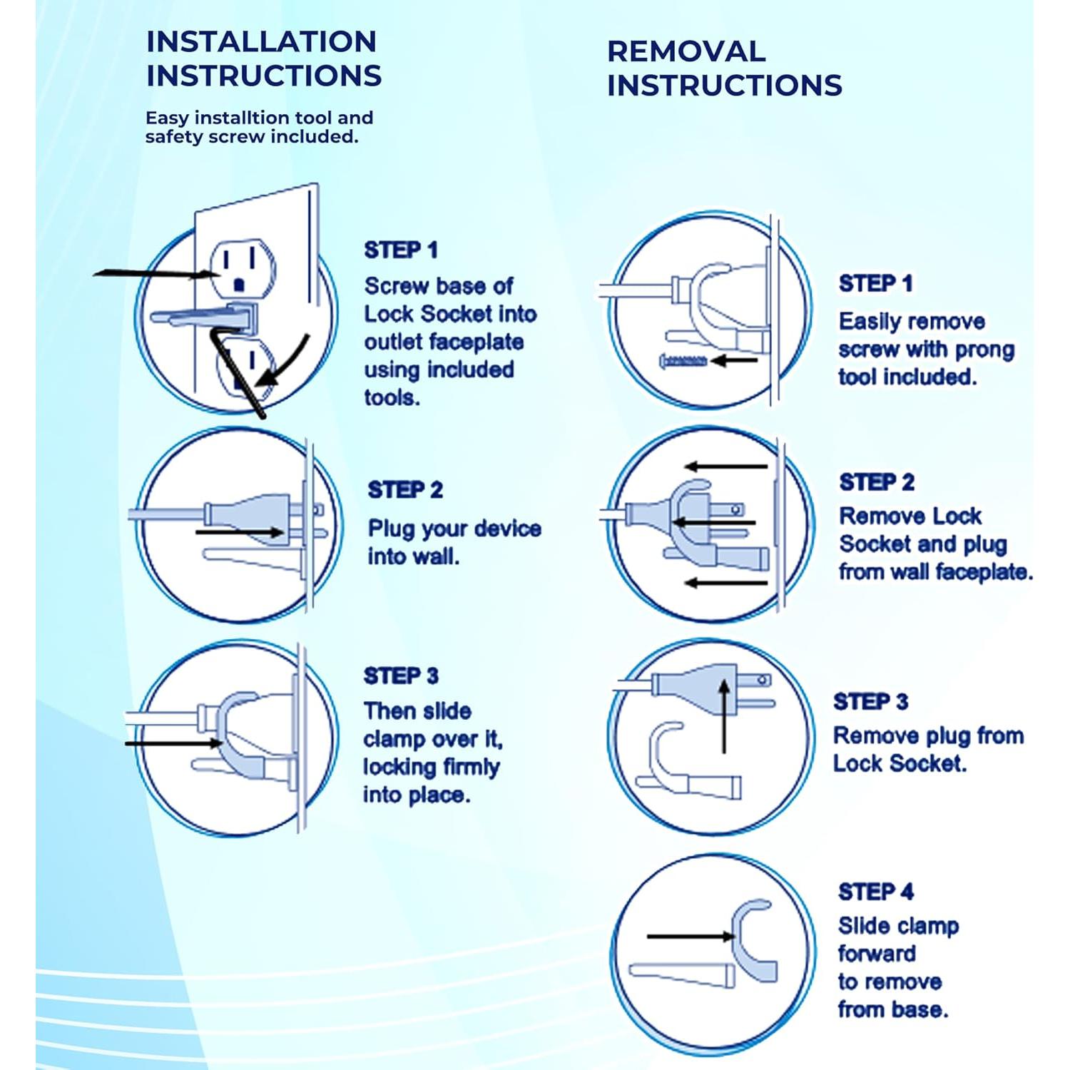 Bloqueo de Enchufe Ajustable Lock Socket Rojo - Seguridad para Niños