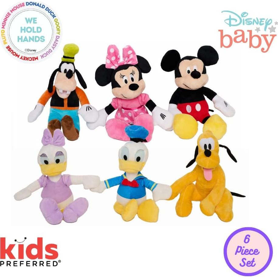 Set de 6 Peluches Disney Mickey y Amigos KIDS PREFERRED