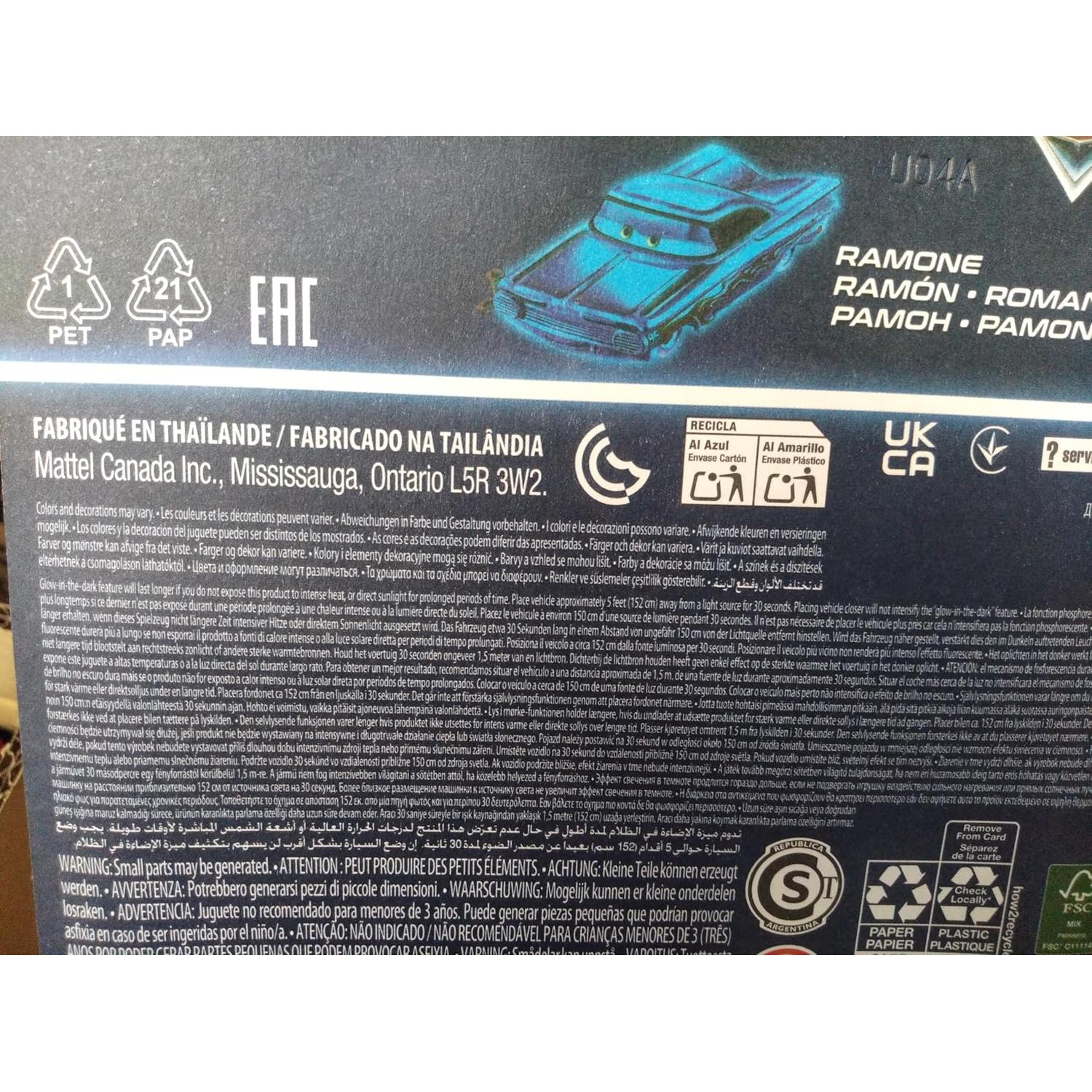 Vehículo de Juguete Ramone Glow Racer Mattel Disney Cars