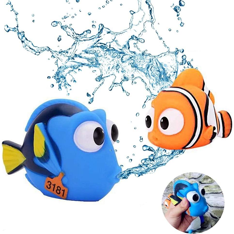 Juguetes de Baño para Bebés MIWEN - 4 Piezas en Forma de Pez