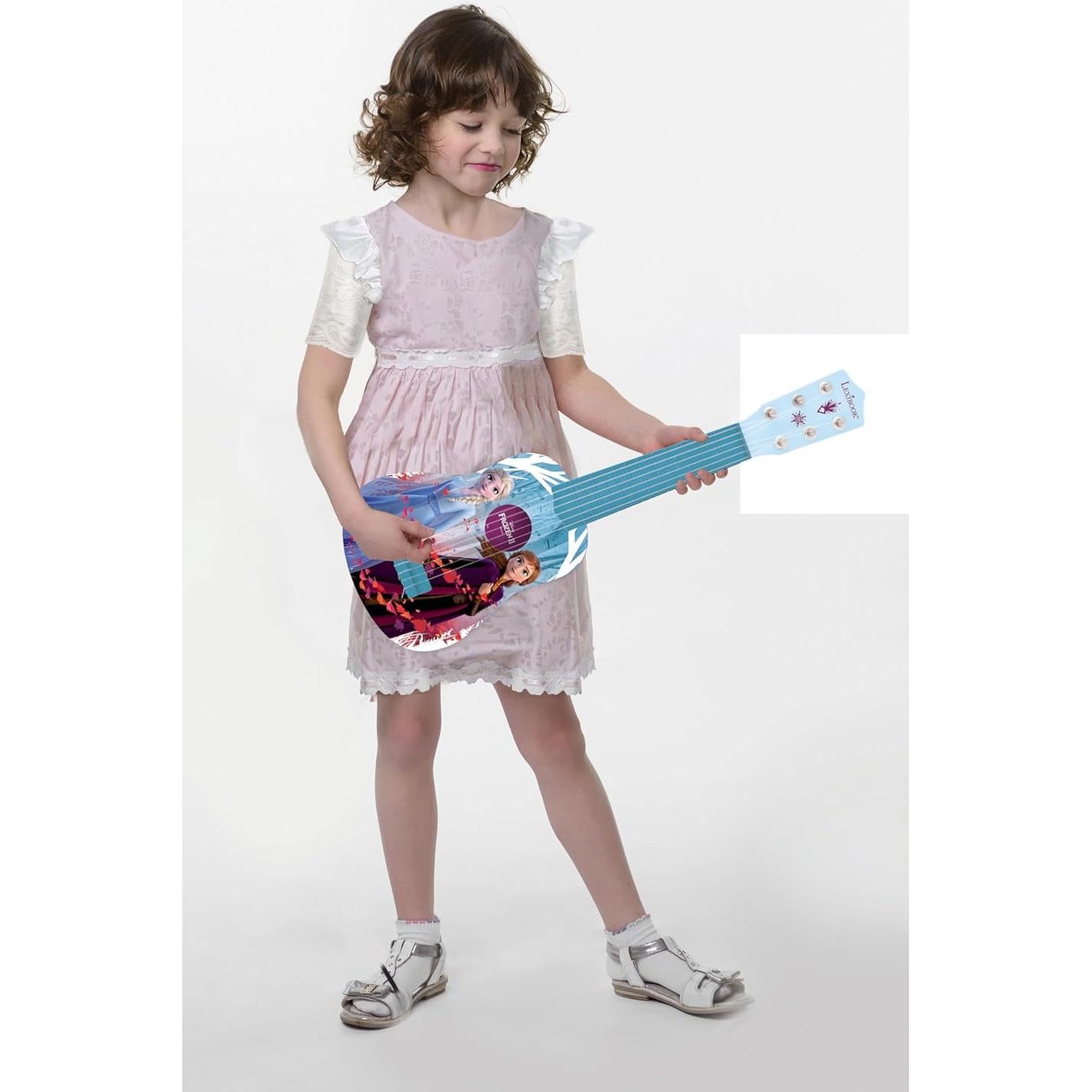 Guitarra Infantil Lexibook Frozen 6 Cuerdas 53cm Azul