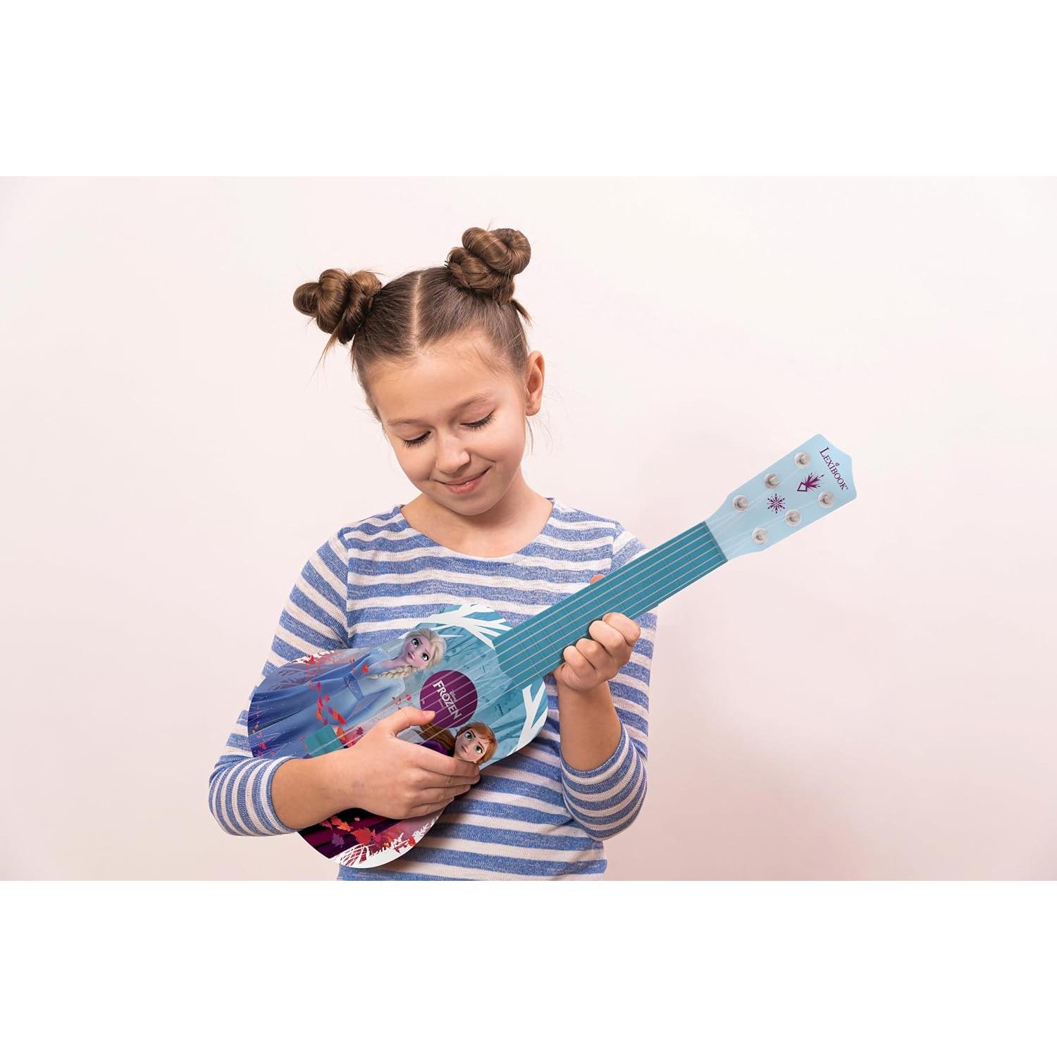 Guitarra Infantil Lexibook Frozen 6 Cuerdas 53cm Azul