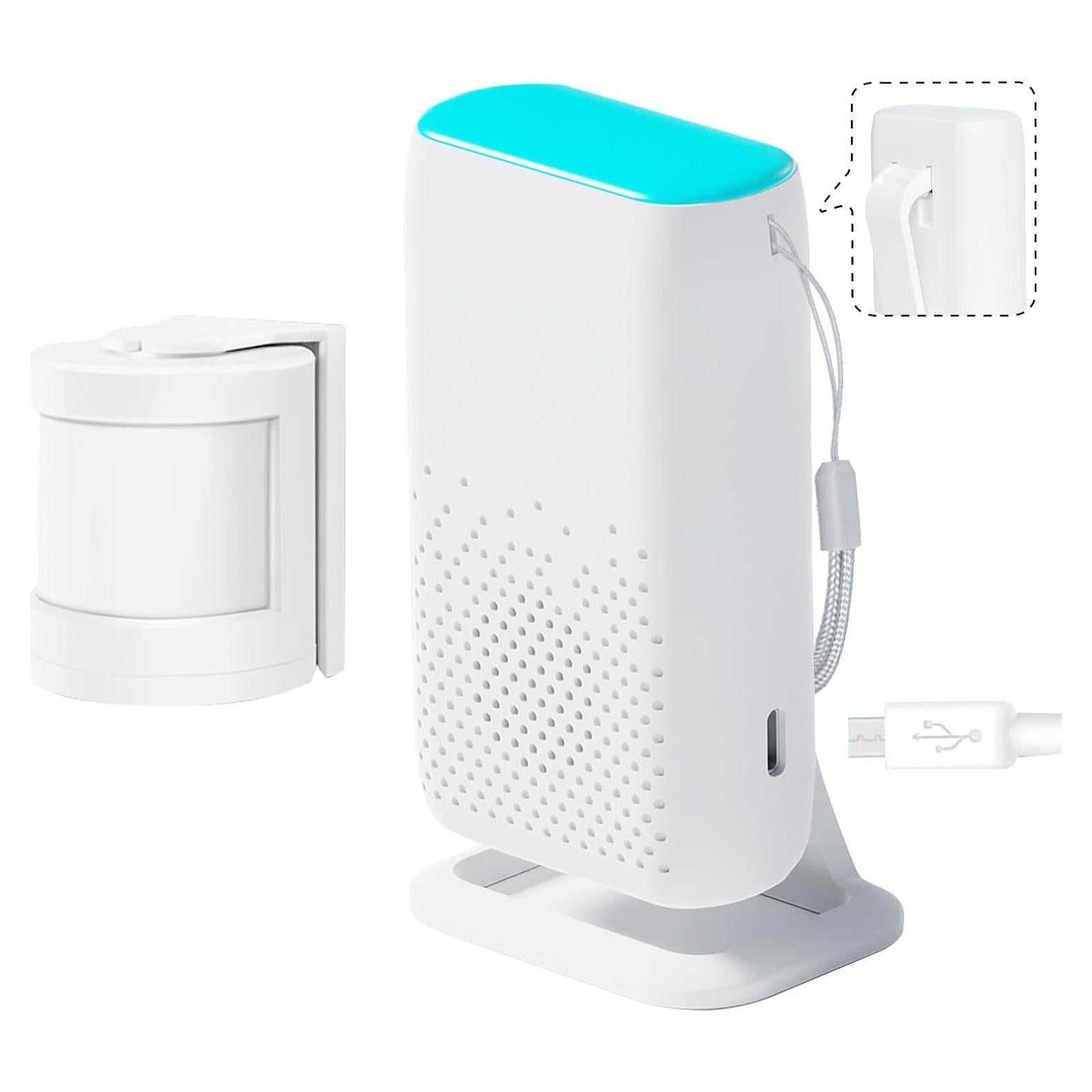 Alarma de Sensor de Cama MERLRR con 58 Melodías y Vibración