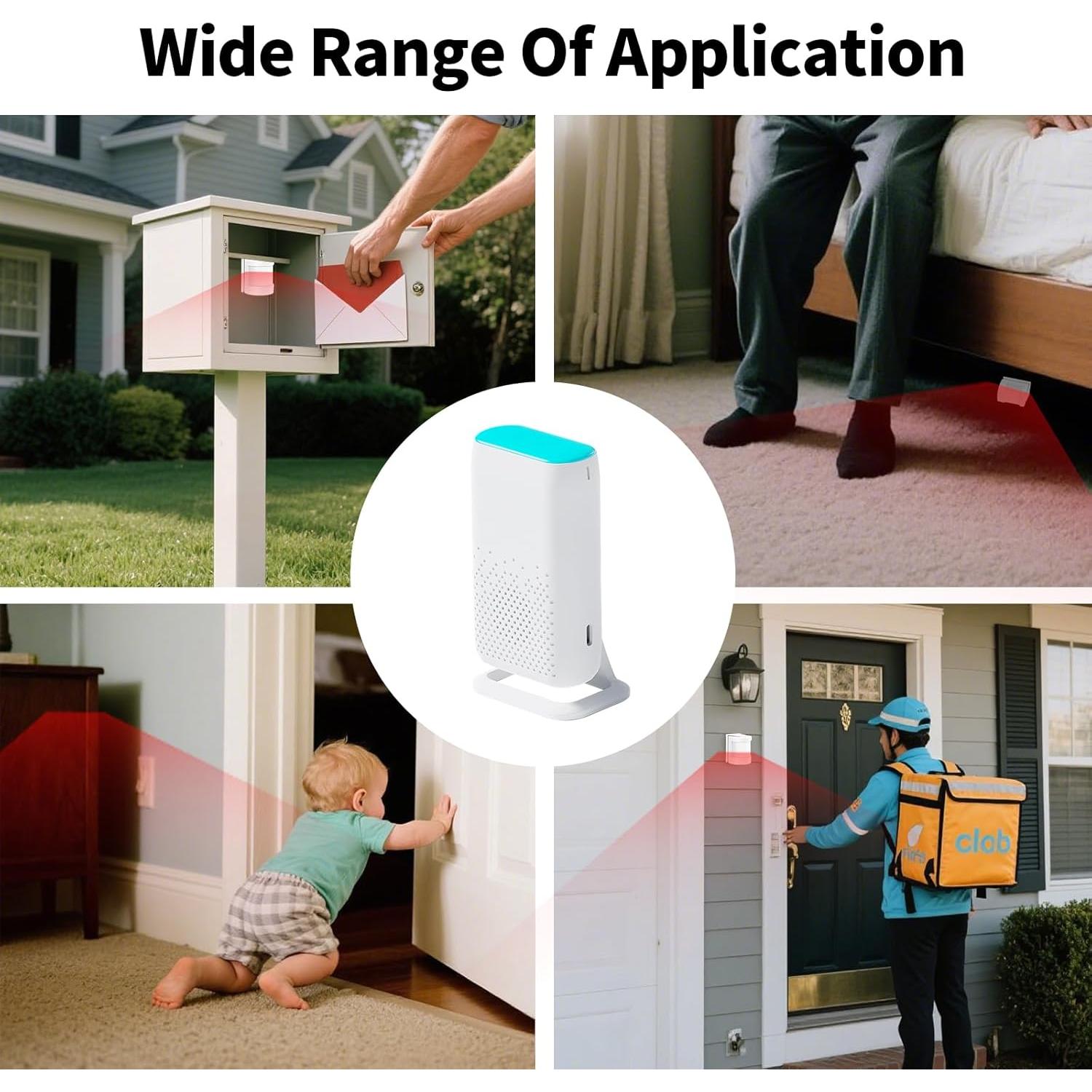 Alarma de Sensor de Cama MERLRR con 58 Melodías y Vibración