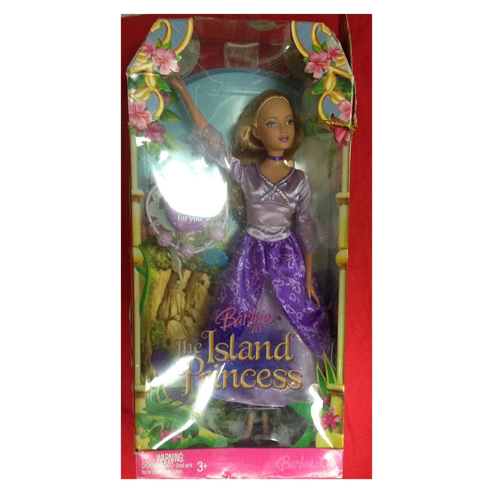Muñeca Barbie Princesa de la Isla Mattel L1146 Vestido Lavanda