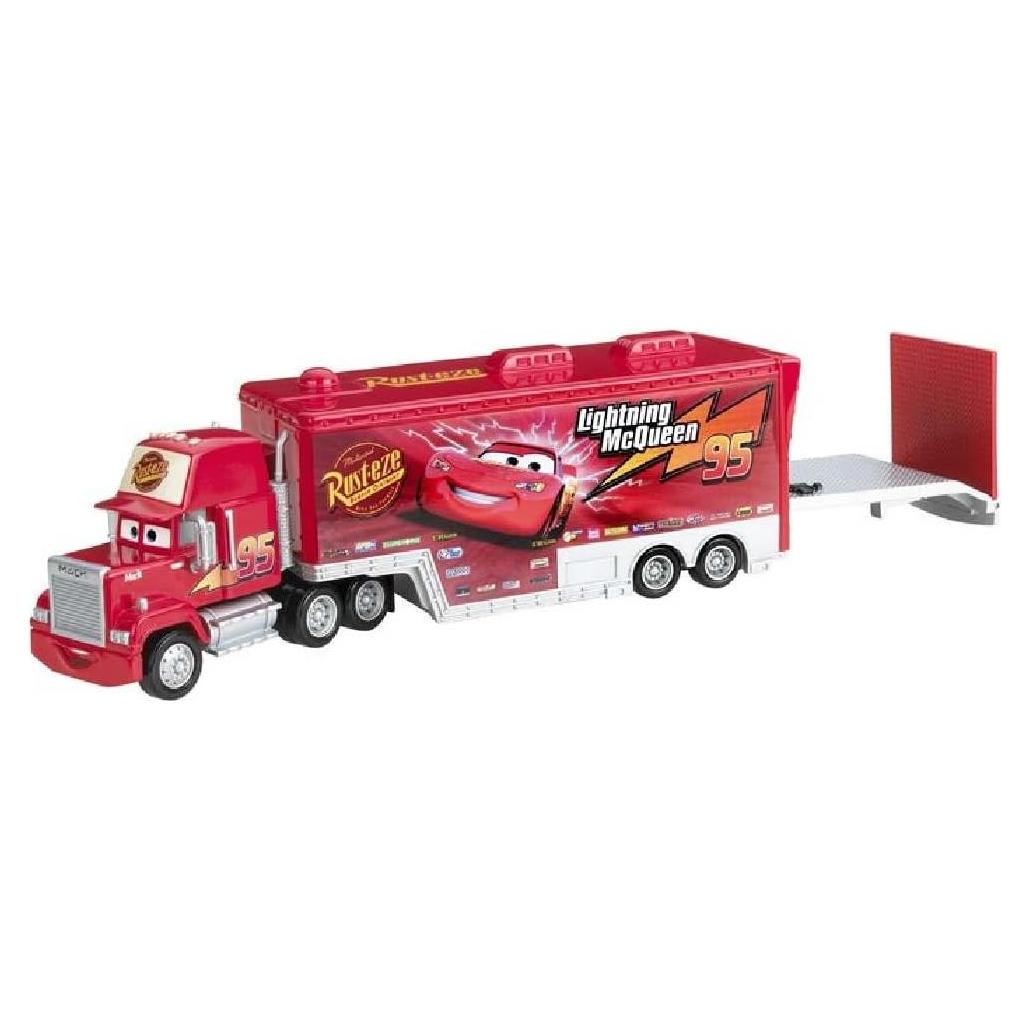 Juguete CARS Mack Hauler Mattel 1:55 Remolque Abierto