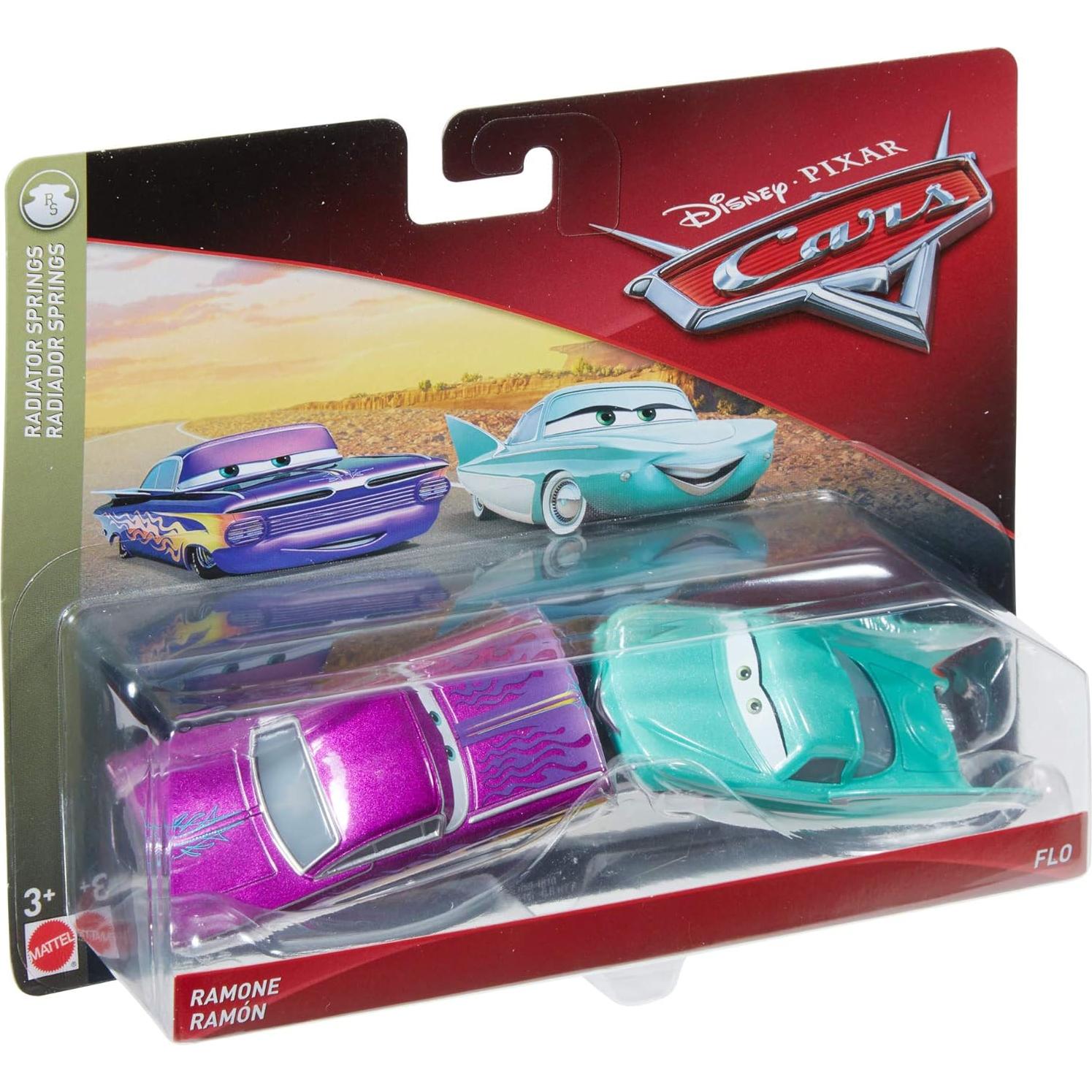 Paquete de 2 vehículos Disney Pixar Cars Ramone y Flo