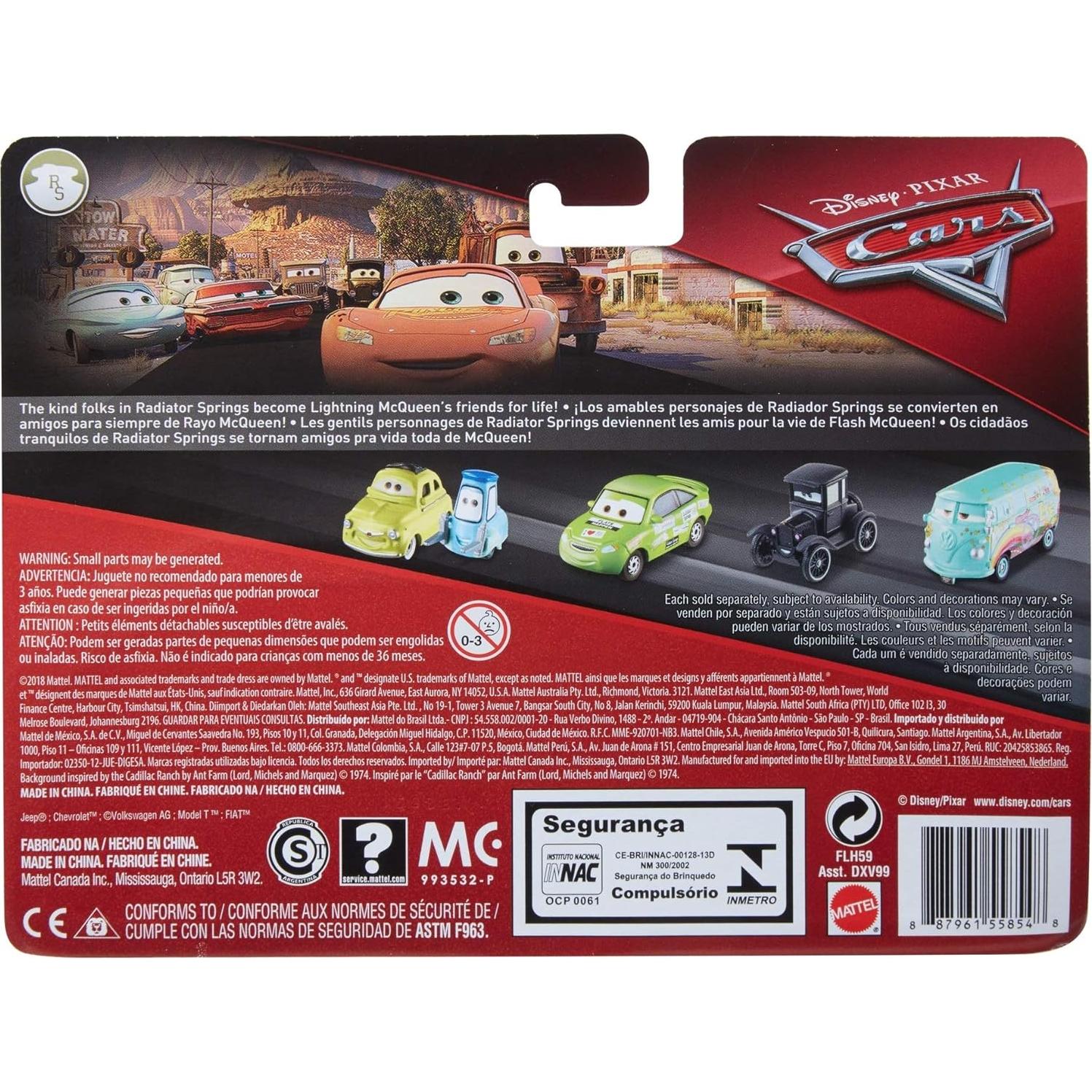 Paquete de 2 vehículos Disney Pixar Cars Ramone y Flo