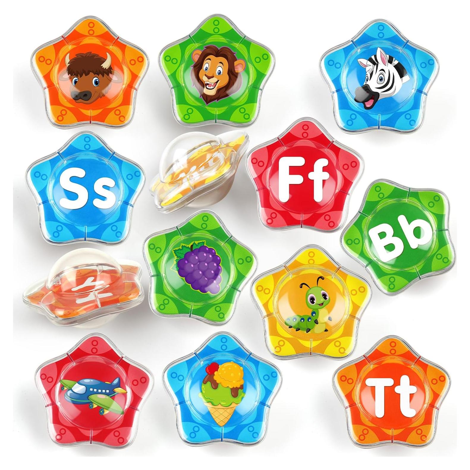 Juguetes de baño educativos Coogam - Set 26 letras del alfabeto