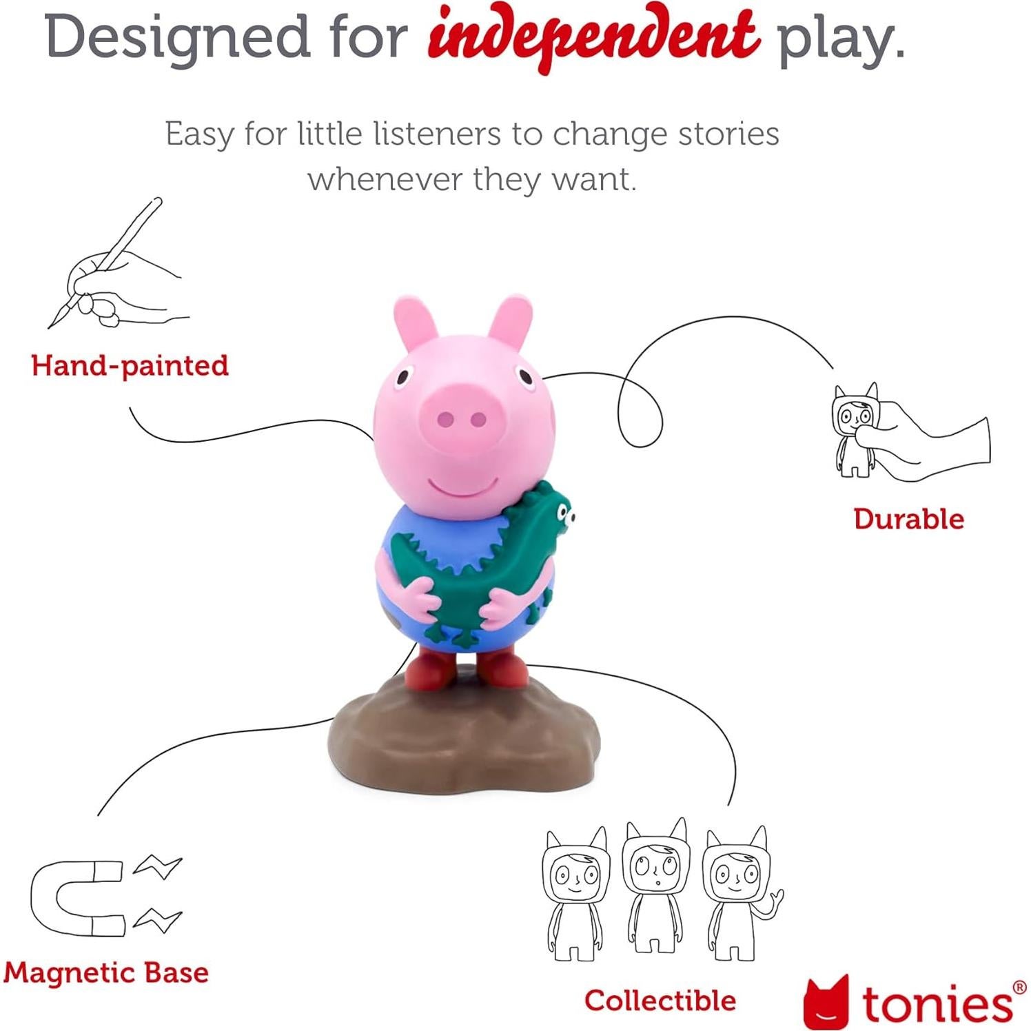 Figurita de audio George Peppa Pig - 10 historias - 57 min